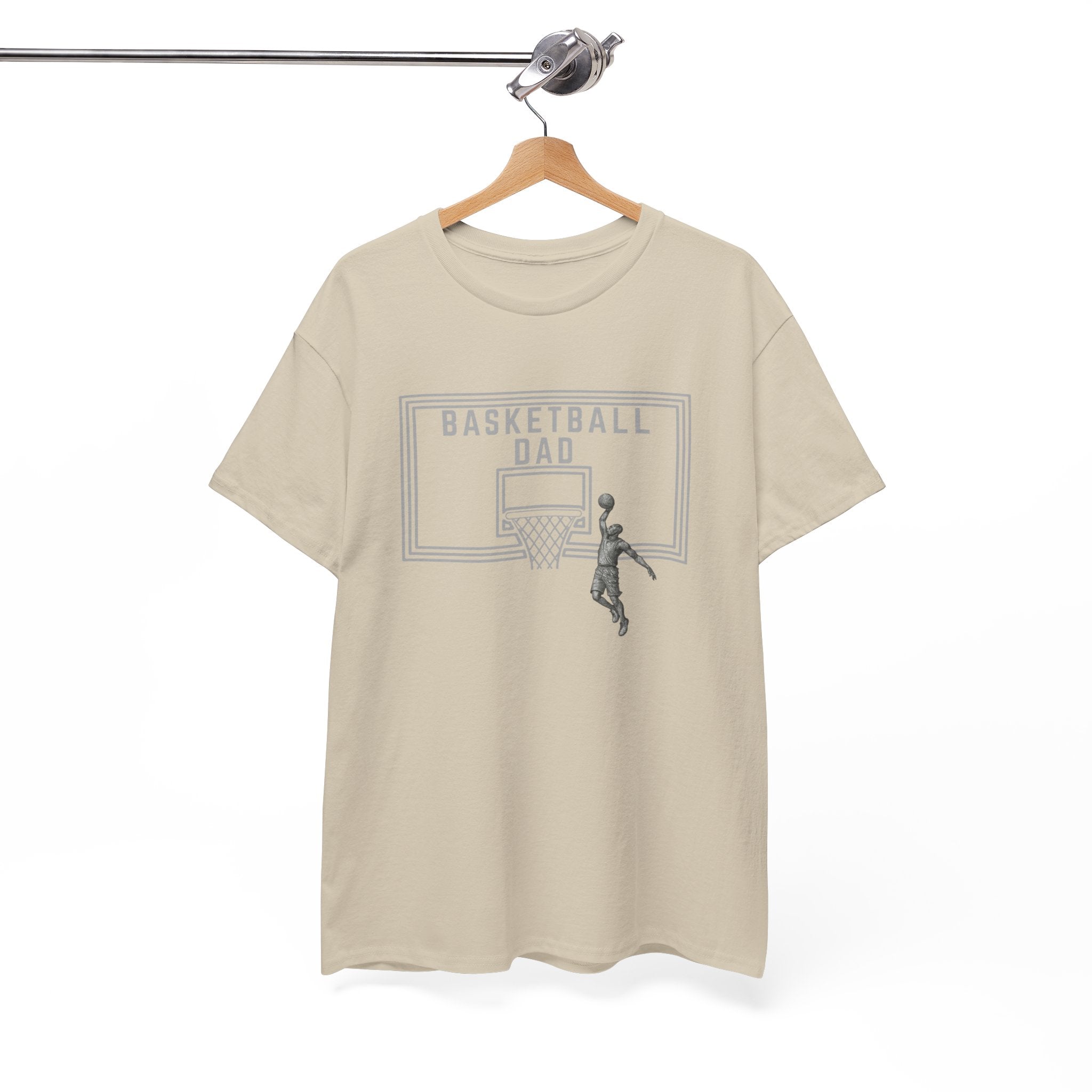 Basketball Dad T-Shirt — Basketball Hoop Graphic Tee for Proud Fathers