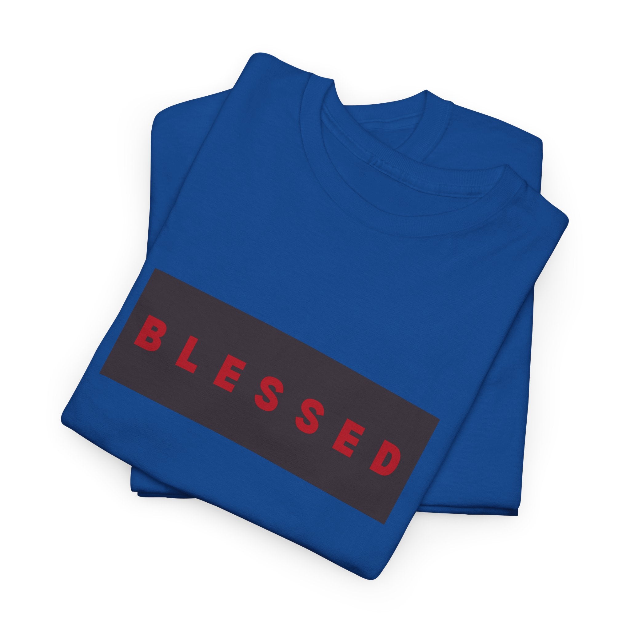 Blessed Box Logo T-Shirt — Minimal Christian Faith Tee