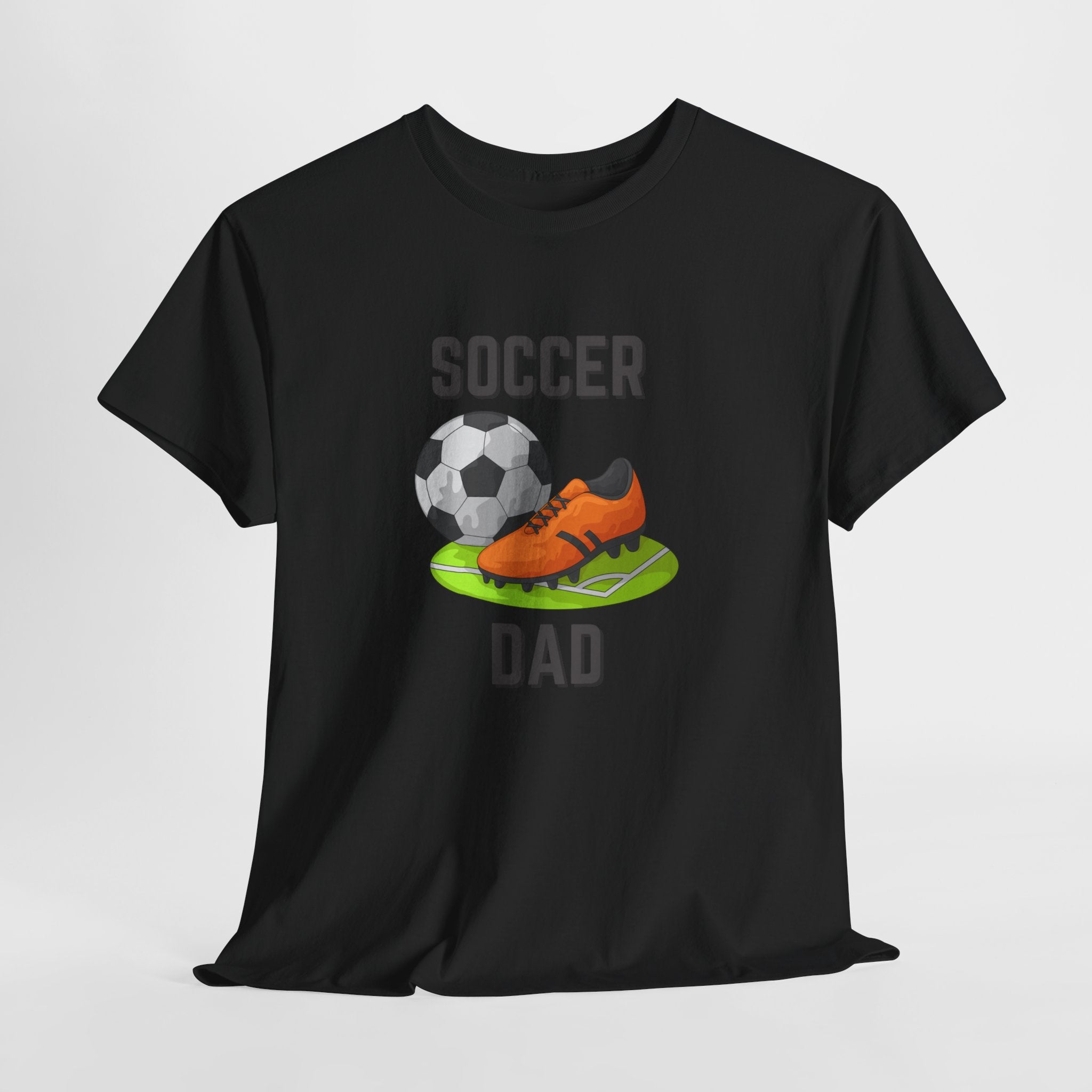 Soccer Dad T-Shirt – Graphic Soccer Ball & Cleat Tee, Father’s Day Gift