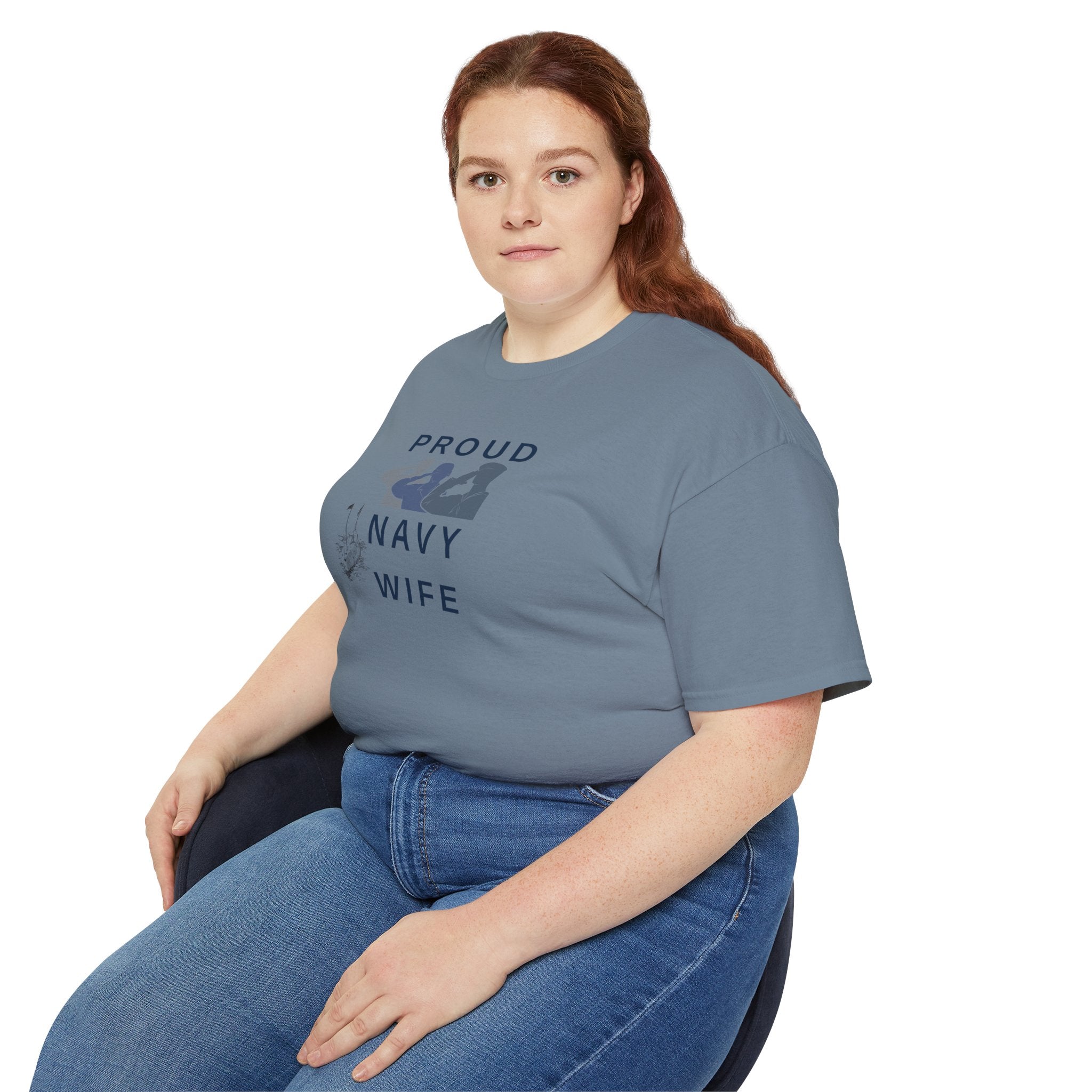 Proud Navy Wife T‑Shirt — Military Spouse Support Tee