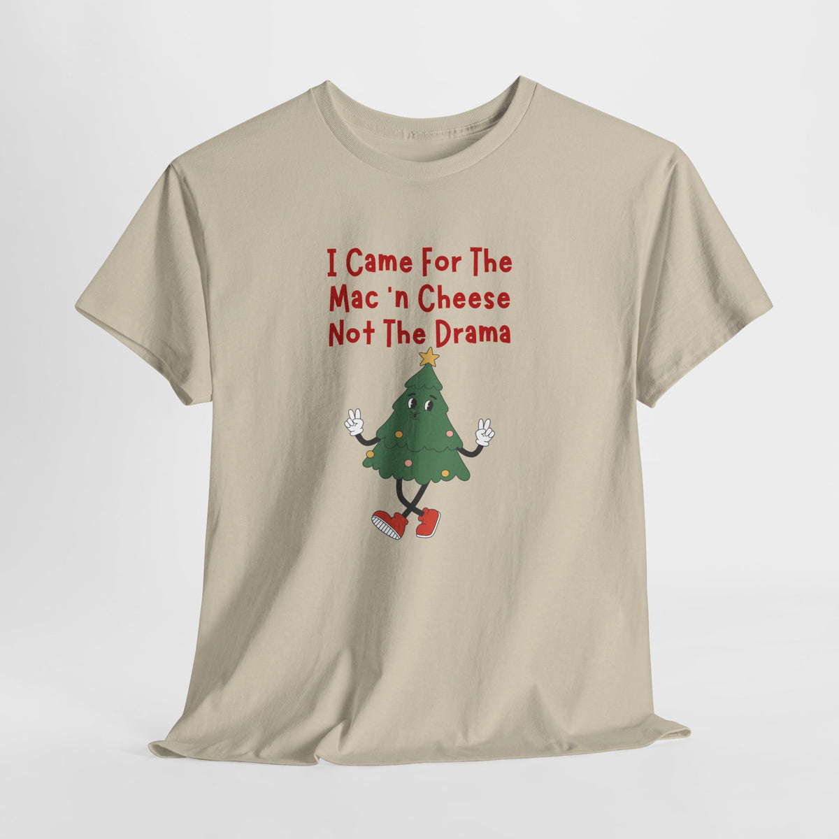 I Came for the Mac ’n Cheese Not the Drama Christmas Tree T-Shirt