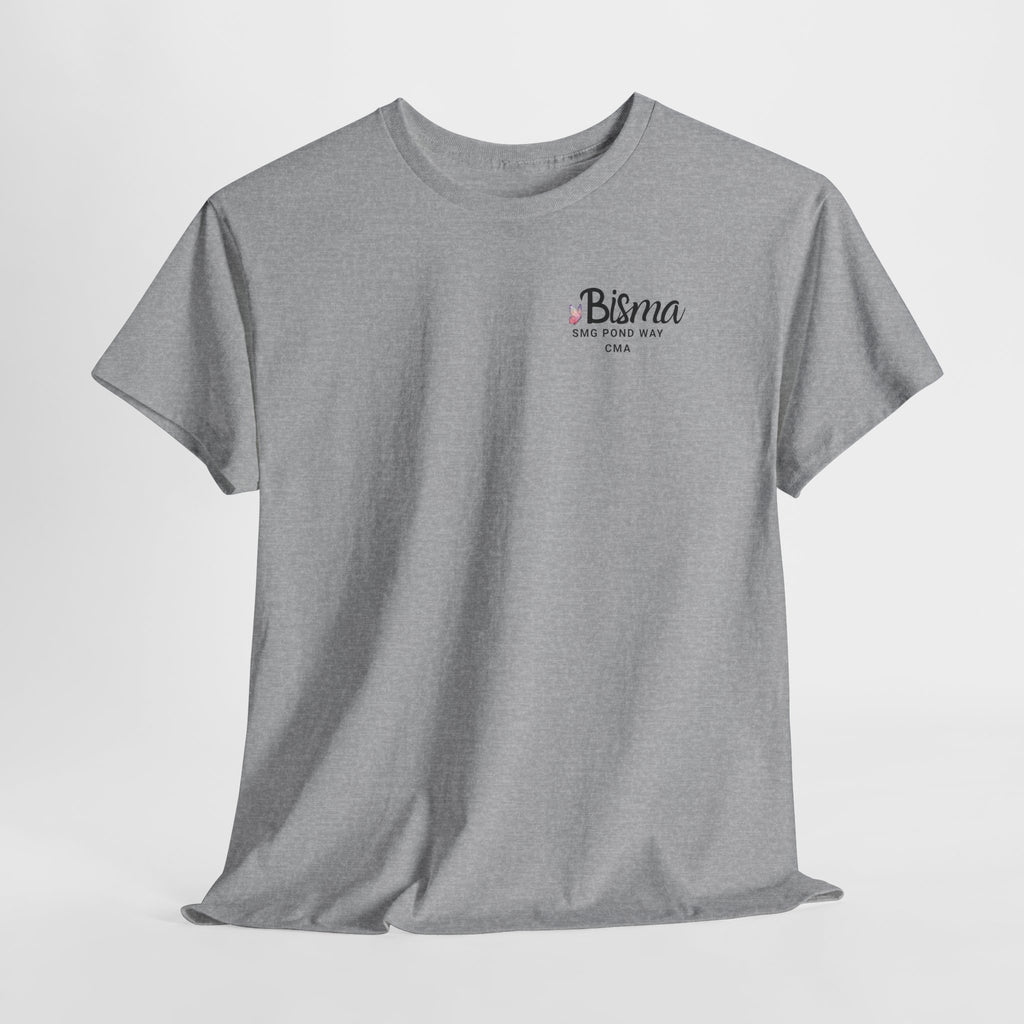Bisma Work T-shirt Black Script with Butterfly