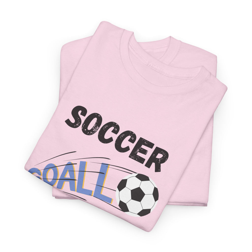Soccer Mom T‑Shirt — 'Soccer Goal!' Graphic Tee with Soccer Ball