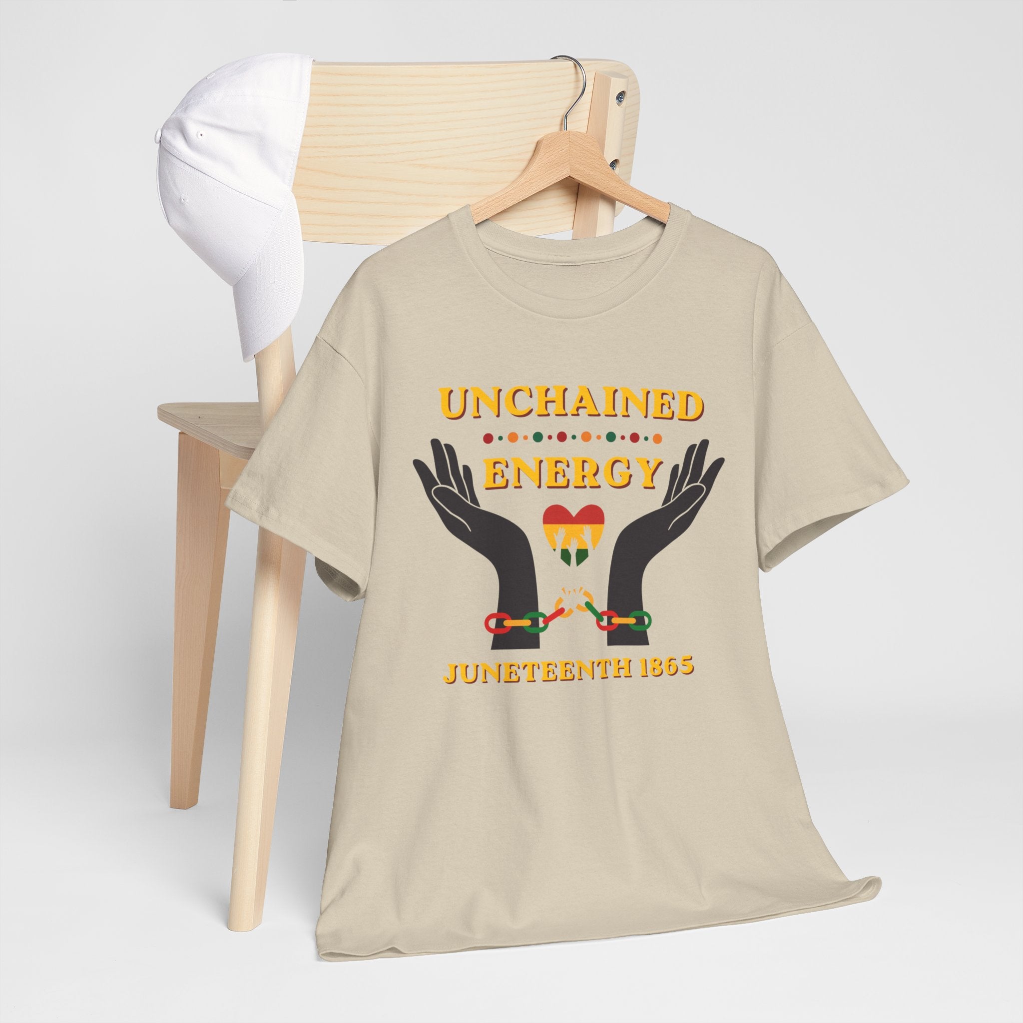 Juneteenth "Unchained Energy" Tee — Juneteenth 1865 Celebration T-Shirt