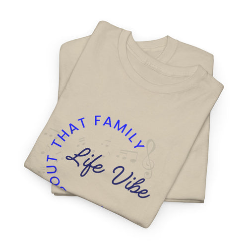 "All About My Family" Life Vibe T-Shirt —Minimal Circle Graphic Tee
