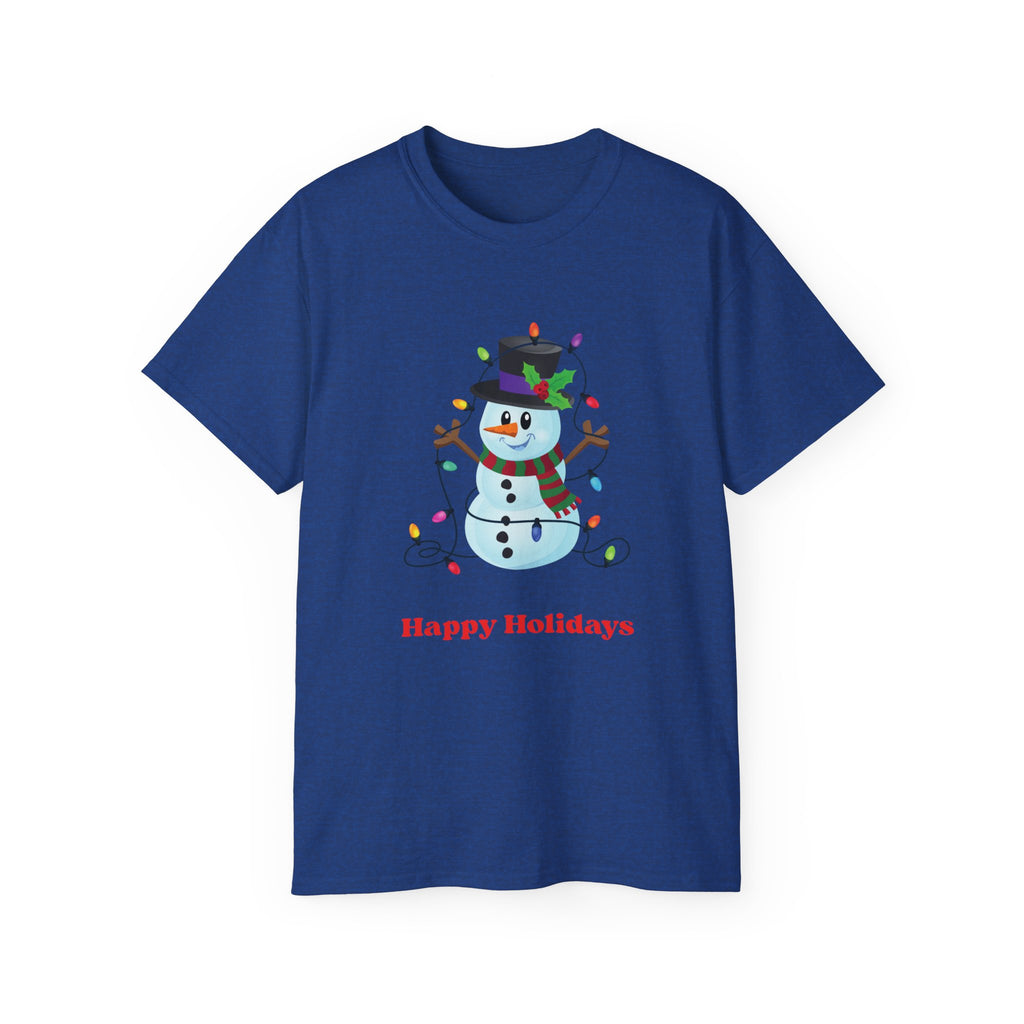 Happy Holidays Snowman Tee