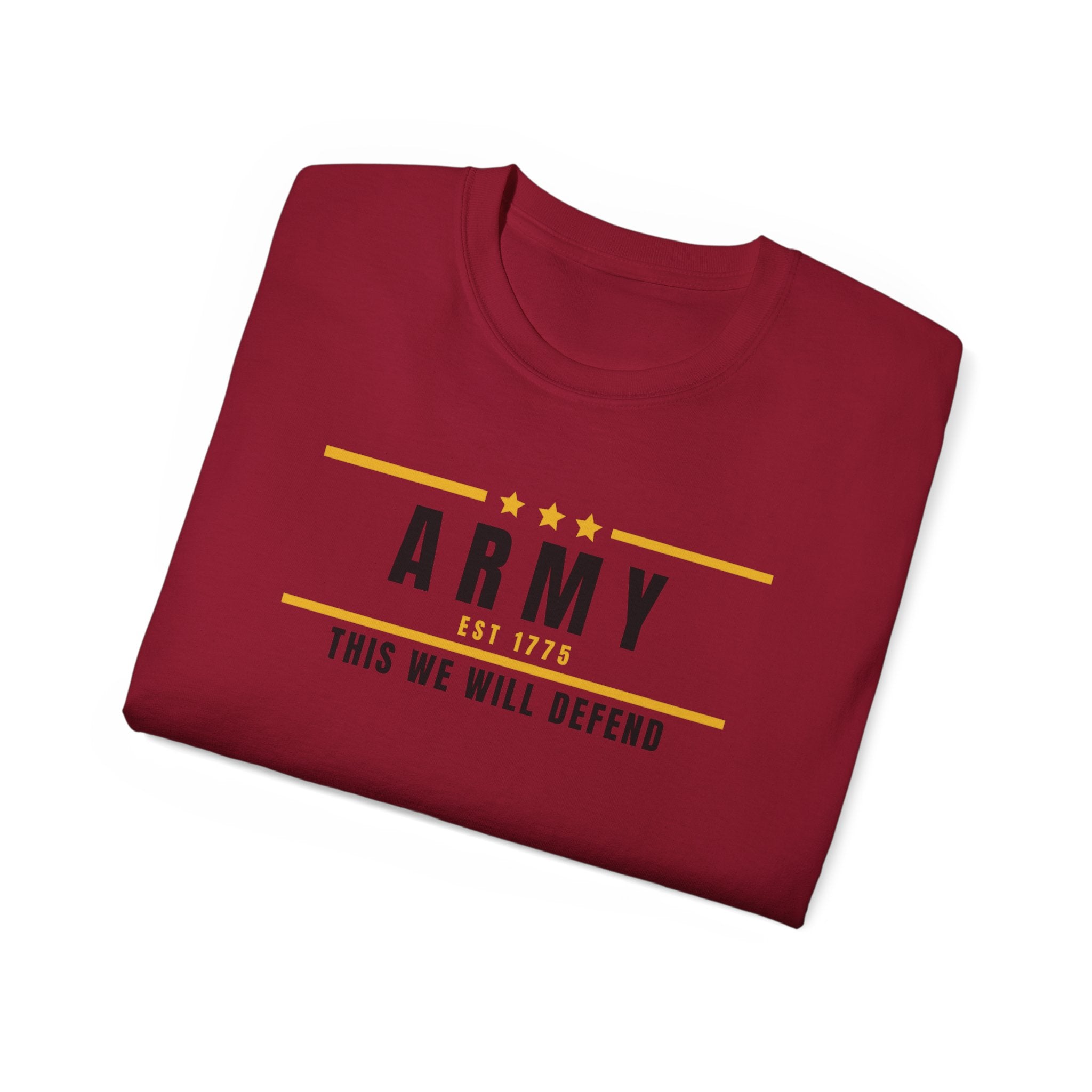 Army This We Will Defend Tee — Patriotic Military Cotton T-Shirt