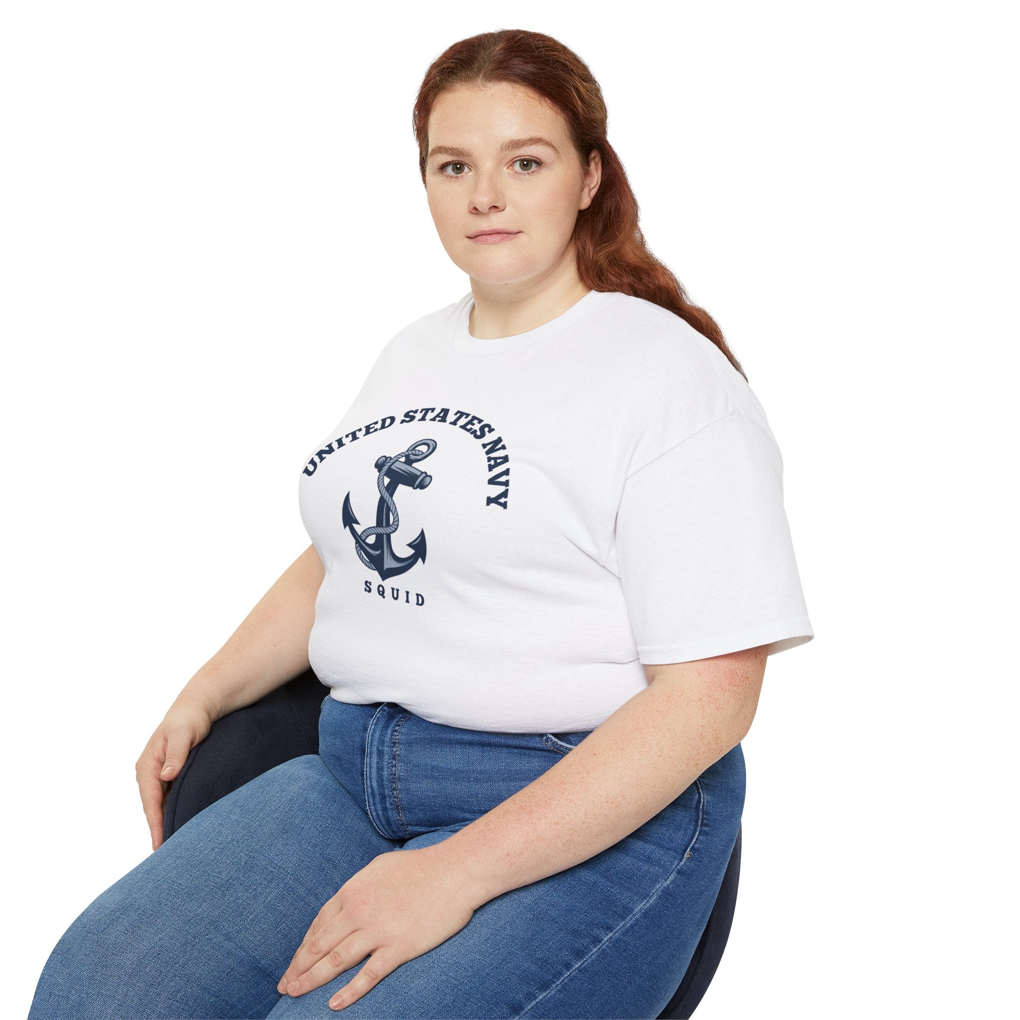 United States Navy Anchor Tee — "Squid" Graphic Cotton T-Shirt