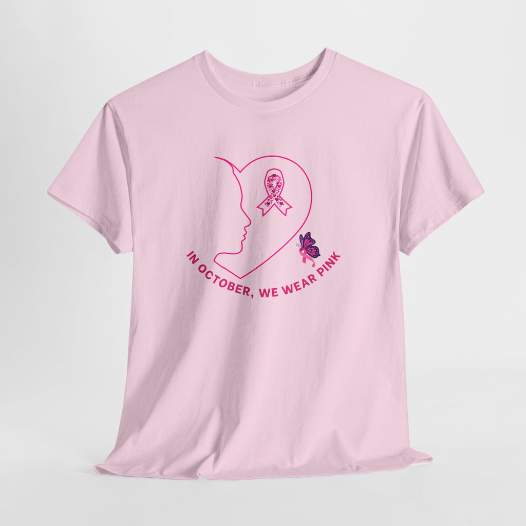 Breast Cancer Awareness T-Shirt — "In October, We Wear Pink" Tee