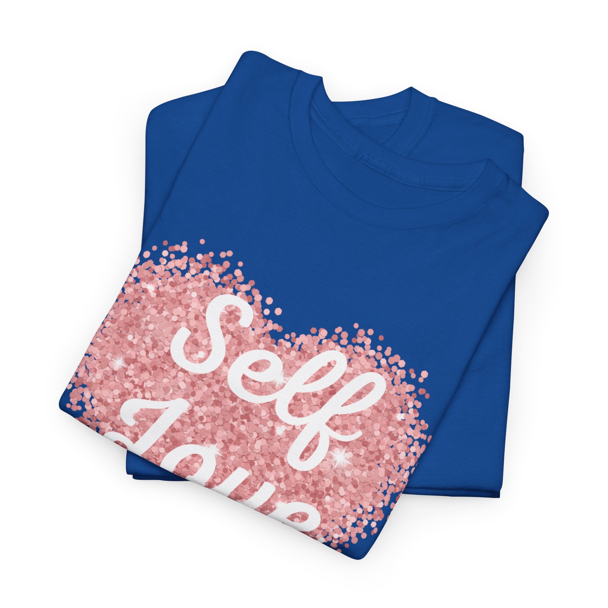 Self Love Tee — Pink Heart Mental Health Awareness Shirt