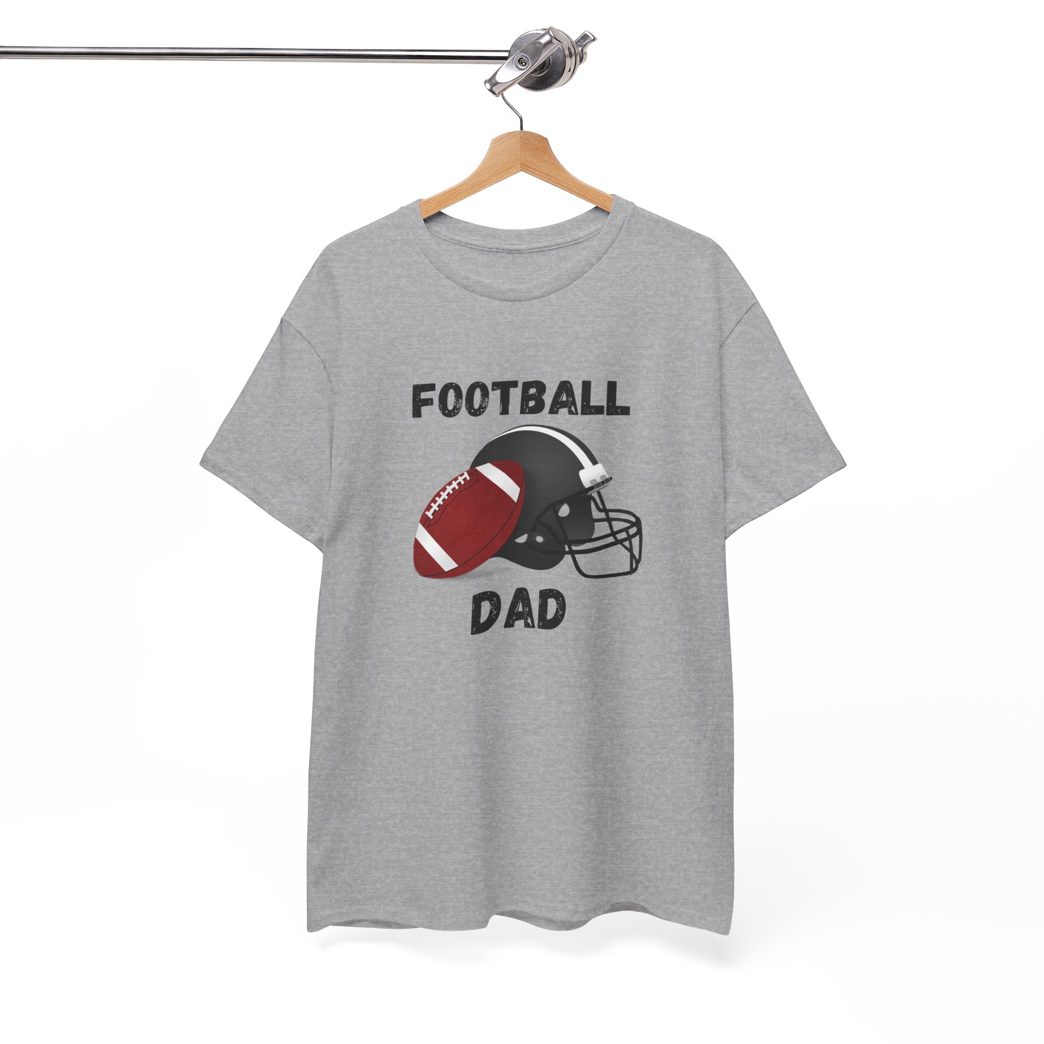 Football Dad T-Shirt — Classic Football & Helmet Tee for Proud Dads