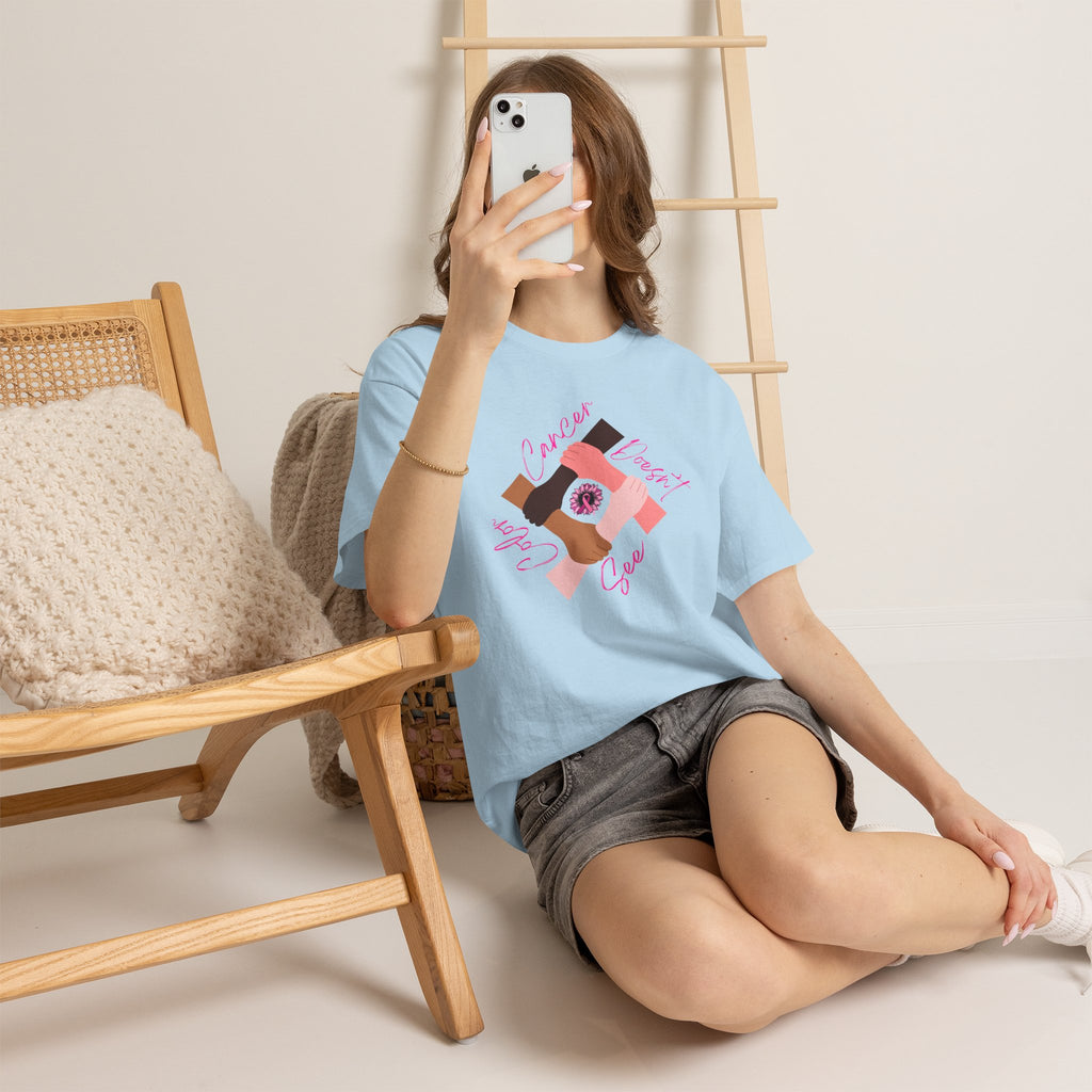 Cancer Support Awareness T-Shirt — "Cancer Doesn't See Color"