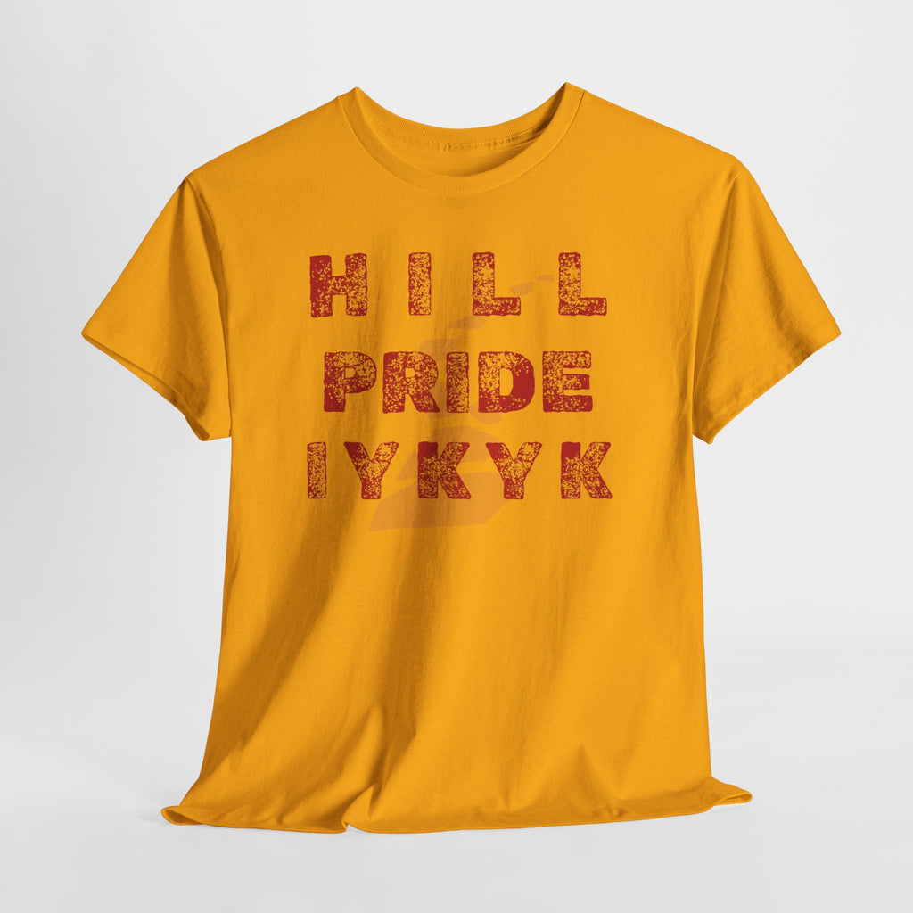 Hill Pride Cobblestone Road Graphic Tee — Red Brick Path Text Design
