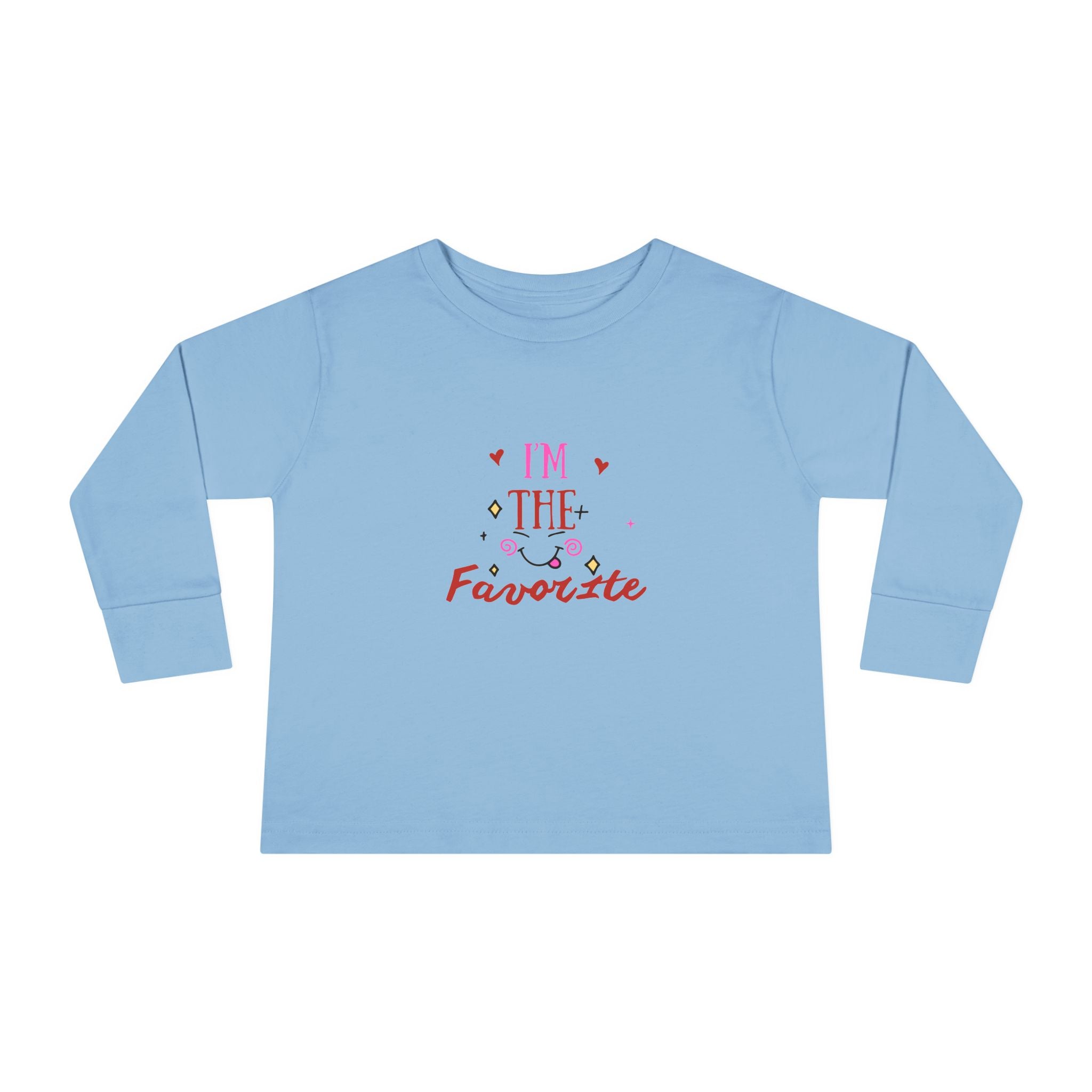 Toddler Long Sleeve Tee — "I'm the Favorite" Cute Kid’s Long-Sleeve Shirt