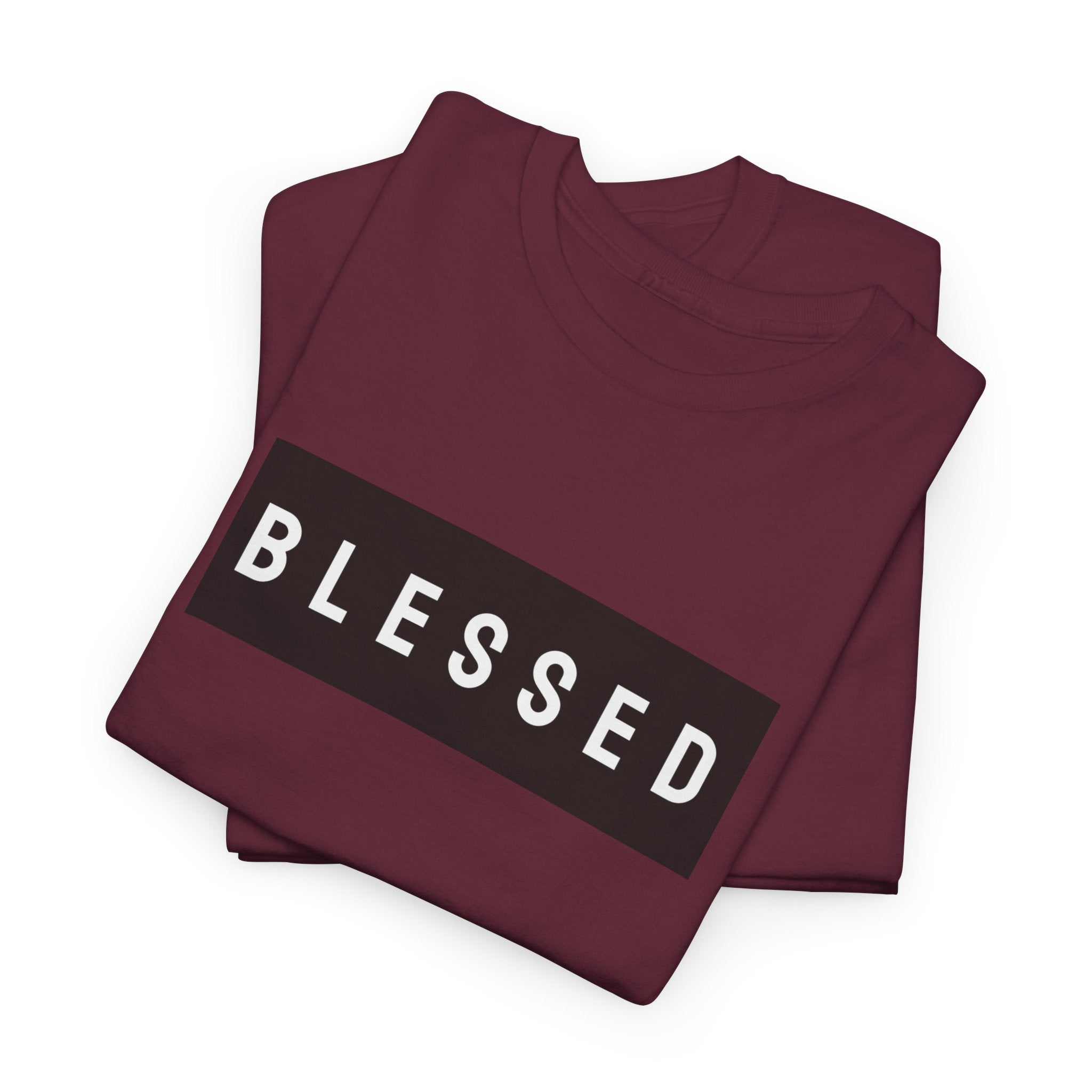 Blessed Box Logo T‑Shirt — Minimal Faith Graphic Tee