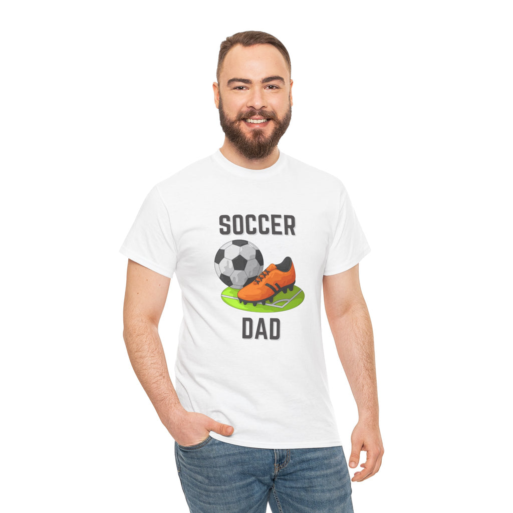 Soccer Dad T-Shirt – Graphic Soccer Ball & Cleat Tee, Father’s Day Gift