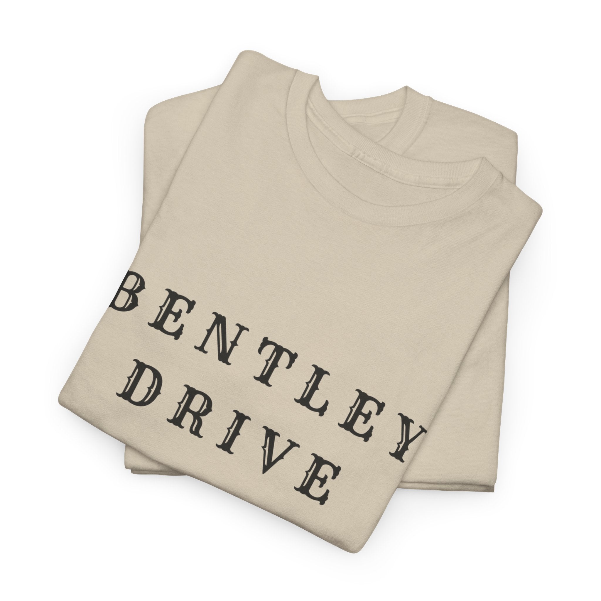 Bentley Drive Tee — Minimal Vintage Script T‑Shirt