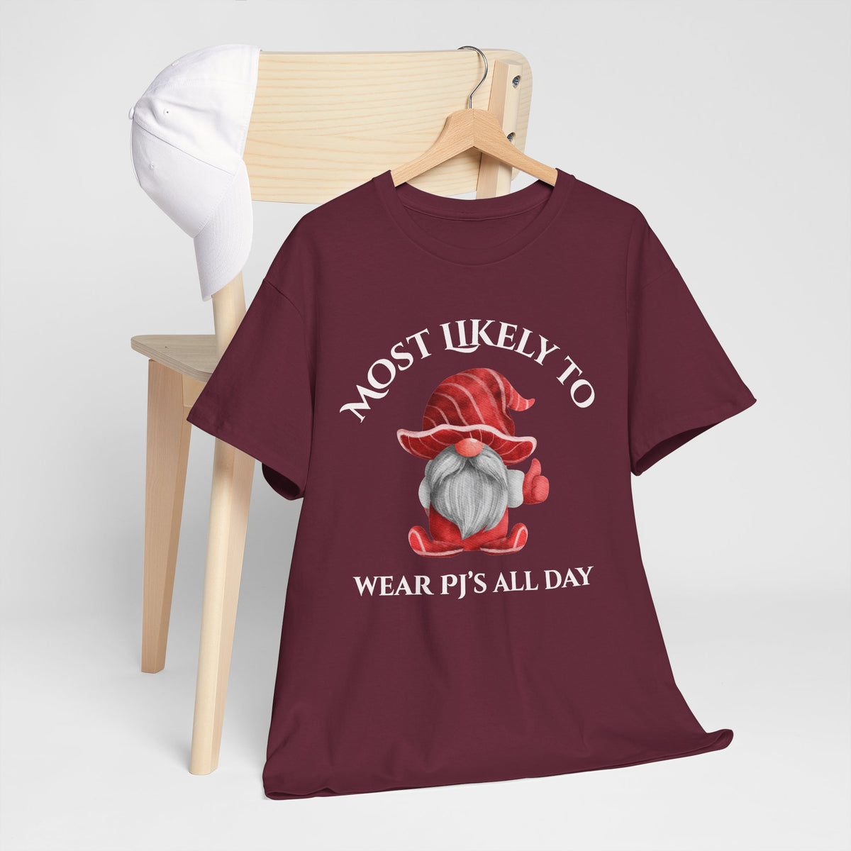 Most Likely to Wear PJ’s All Day Gnome T-Shirt