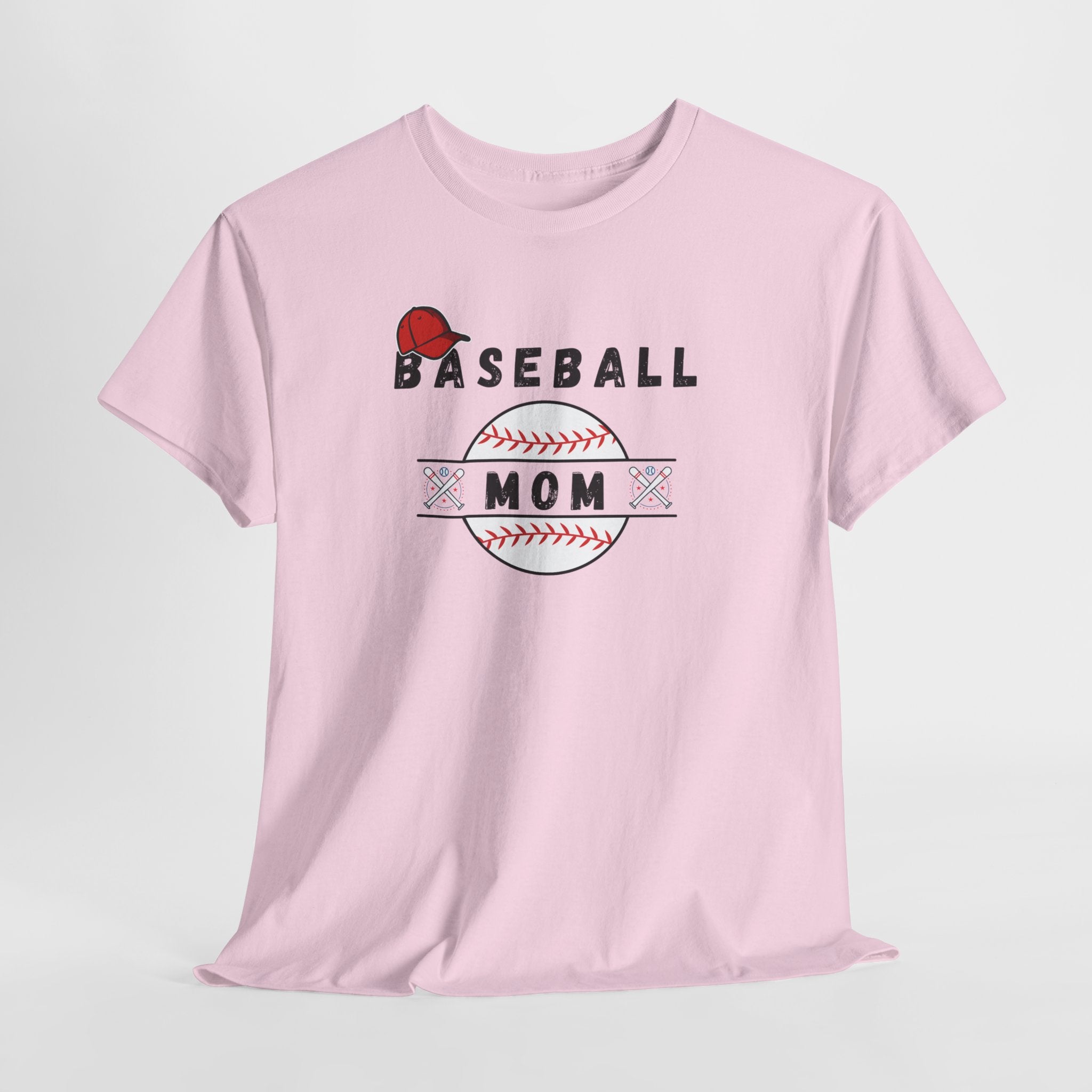 Baseball Mom T-Shirt – Women's Baseball Mom Tee with Stitch Graphic