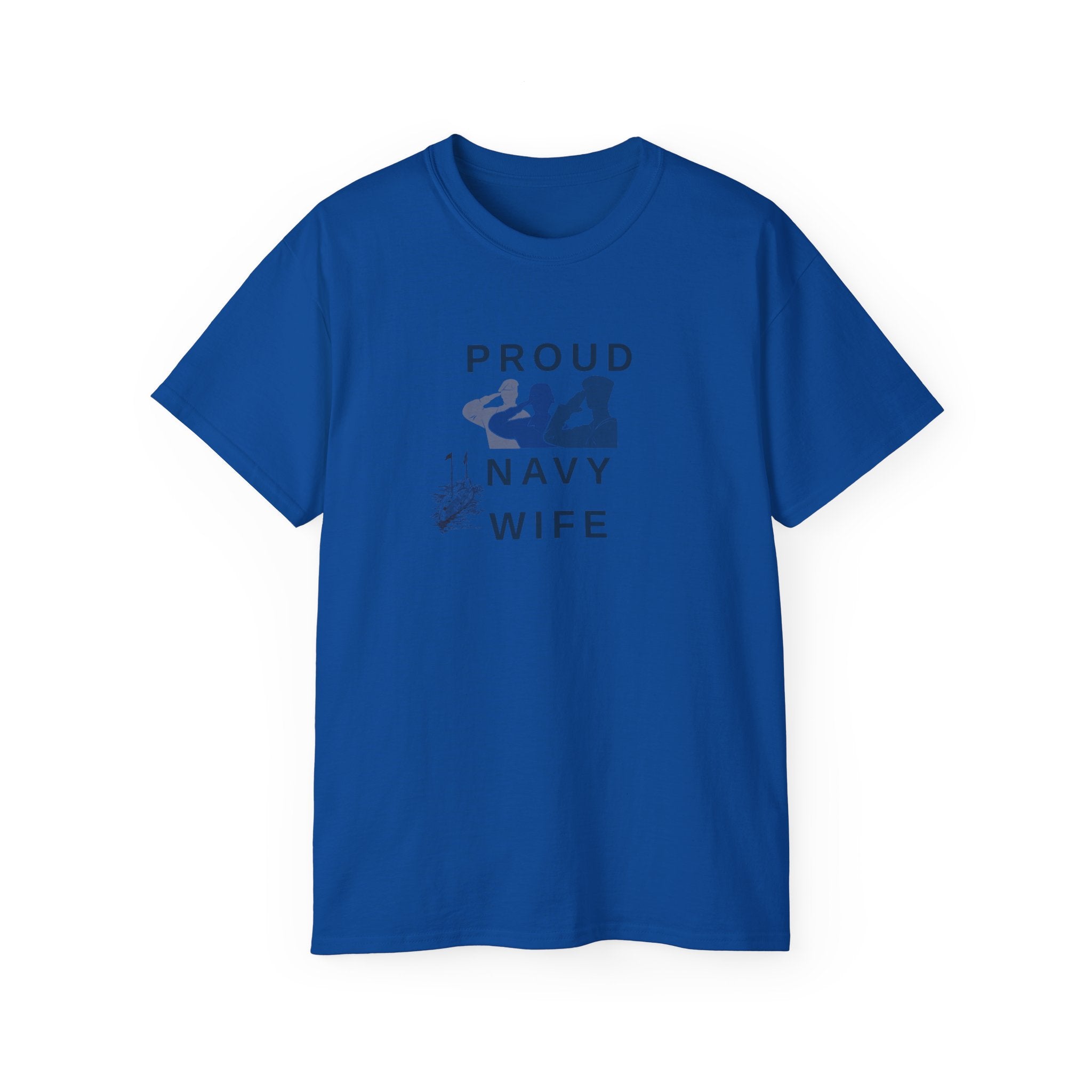 Proud Navy Wife T‑Shirt — Military Spouse Support Tee