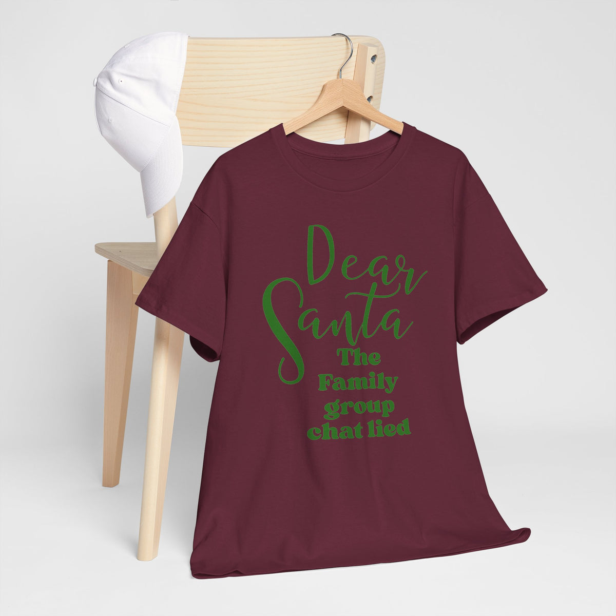 Dear Santa The Family Group Chat Lied Christmas Tee