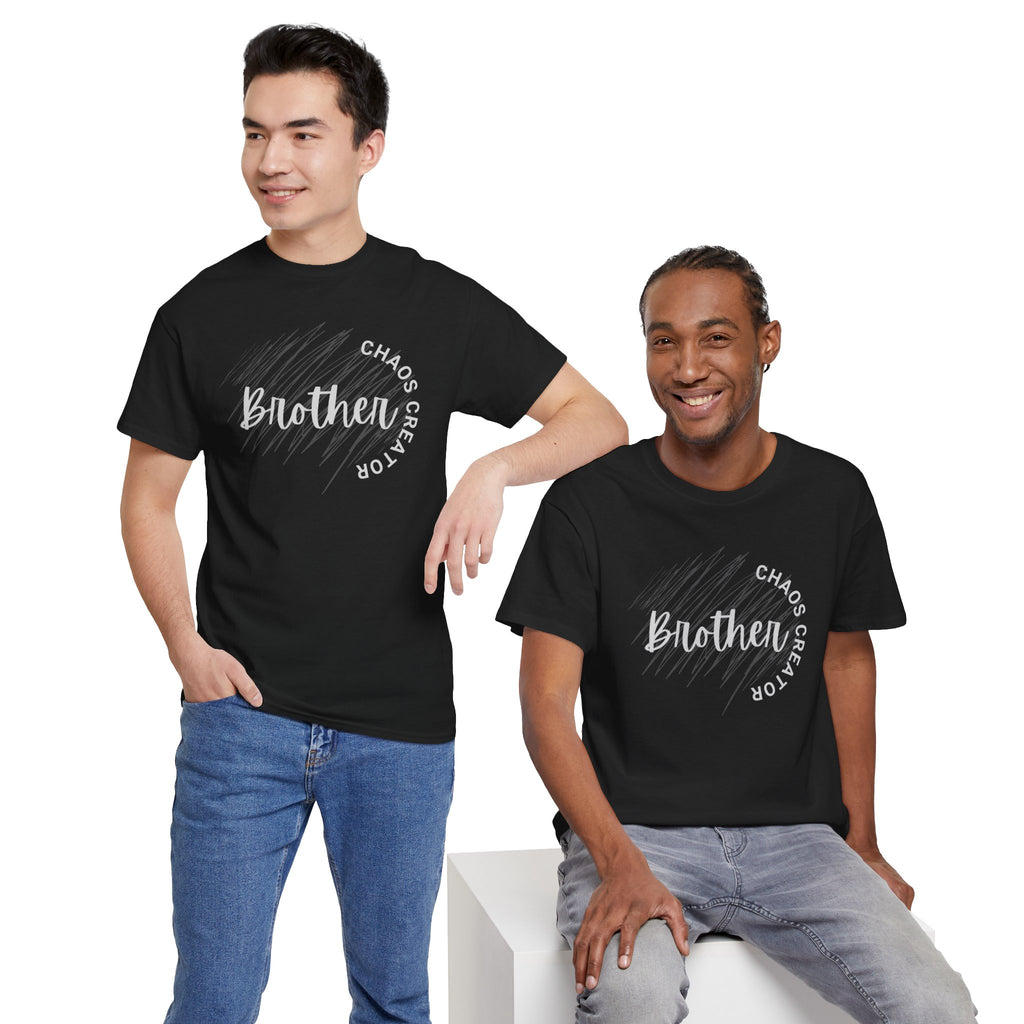 Brother Chaos Creator Graphic Tee — 'Brother' Script with 'Chaos Creator' Circle Design