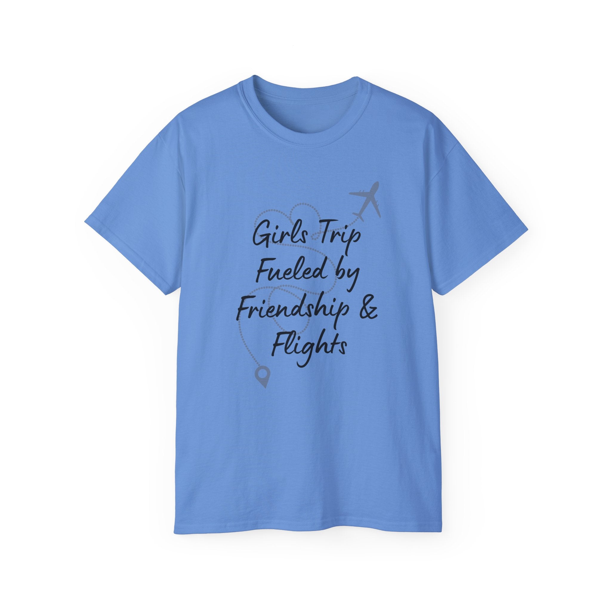 Girls Trip Tee — "Girls Trip Fueled by Friendship & Flights" Travel Shirt