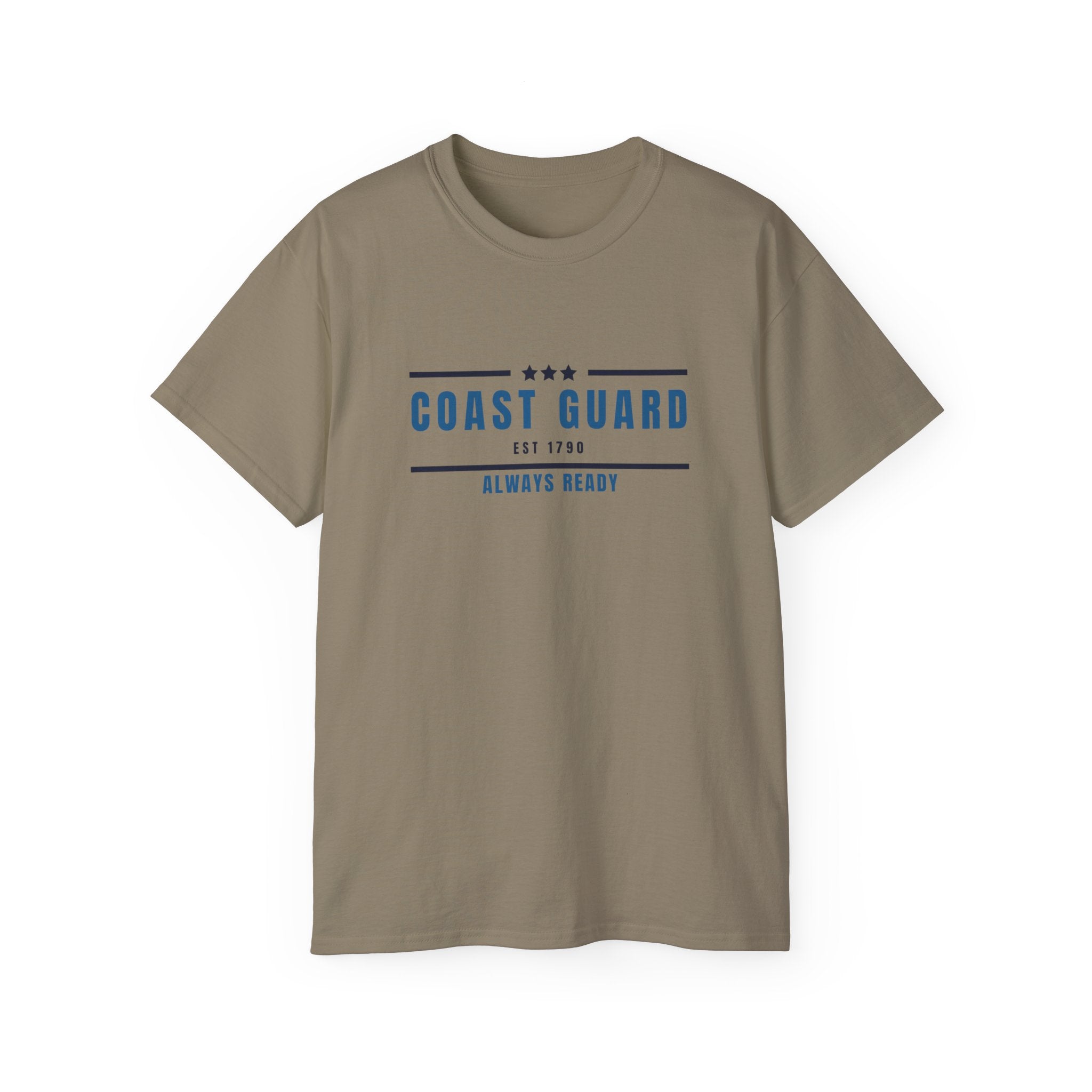 Coast Guard "Always Ready" Tee — Patriotic Military Crew Shirt