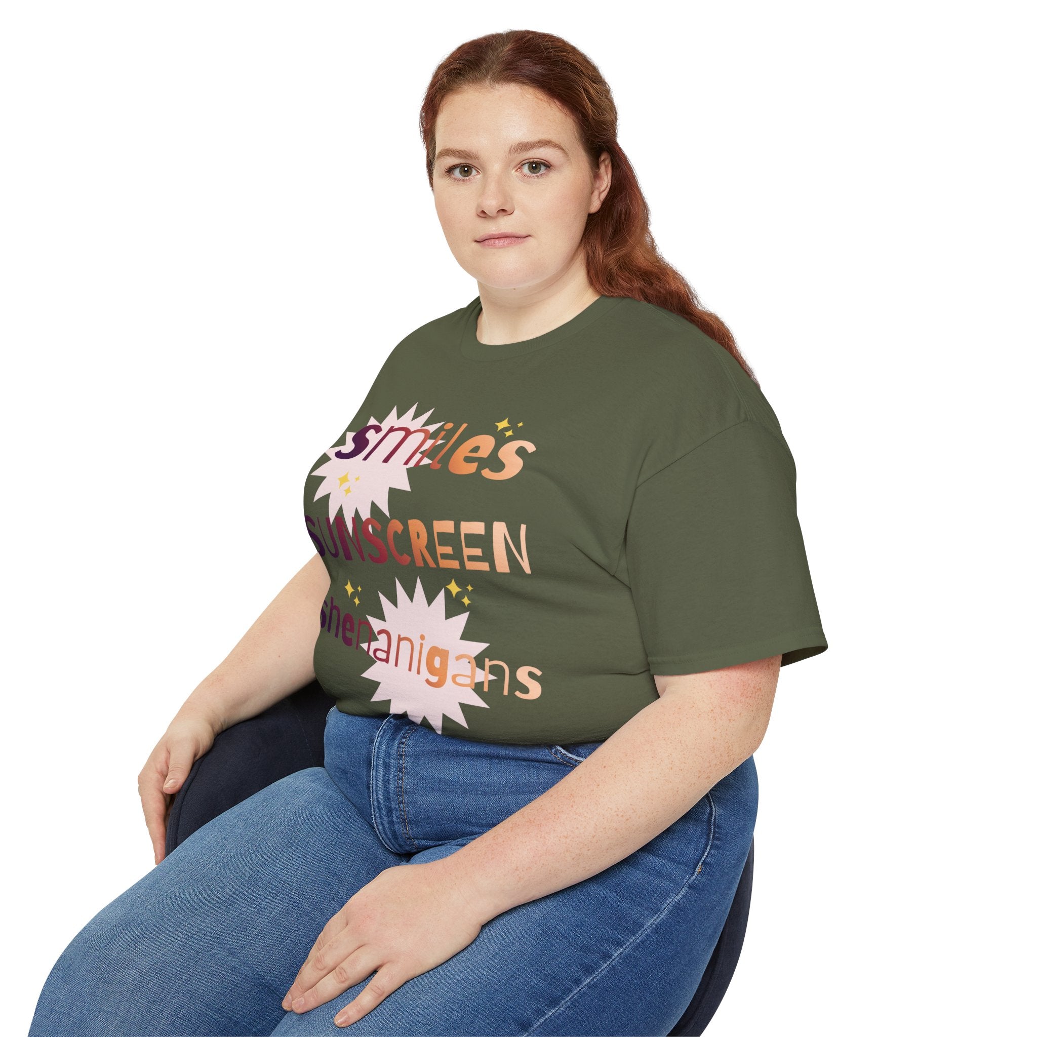 Smiles Sunscreen Shenanigans Tee — Fun Summer Beach Shirt