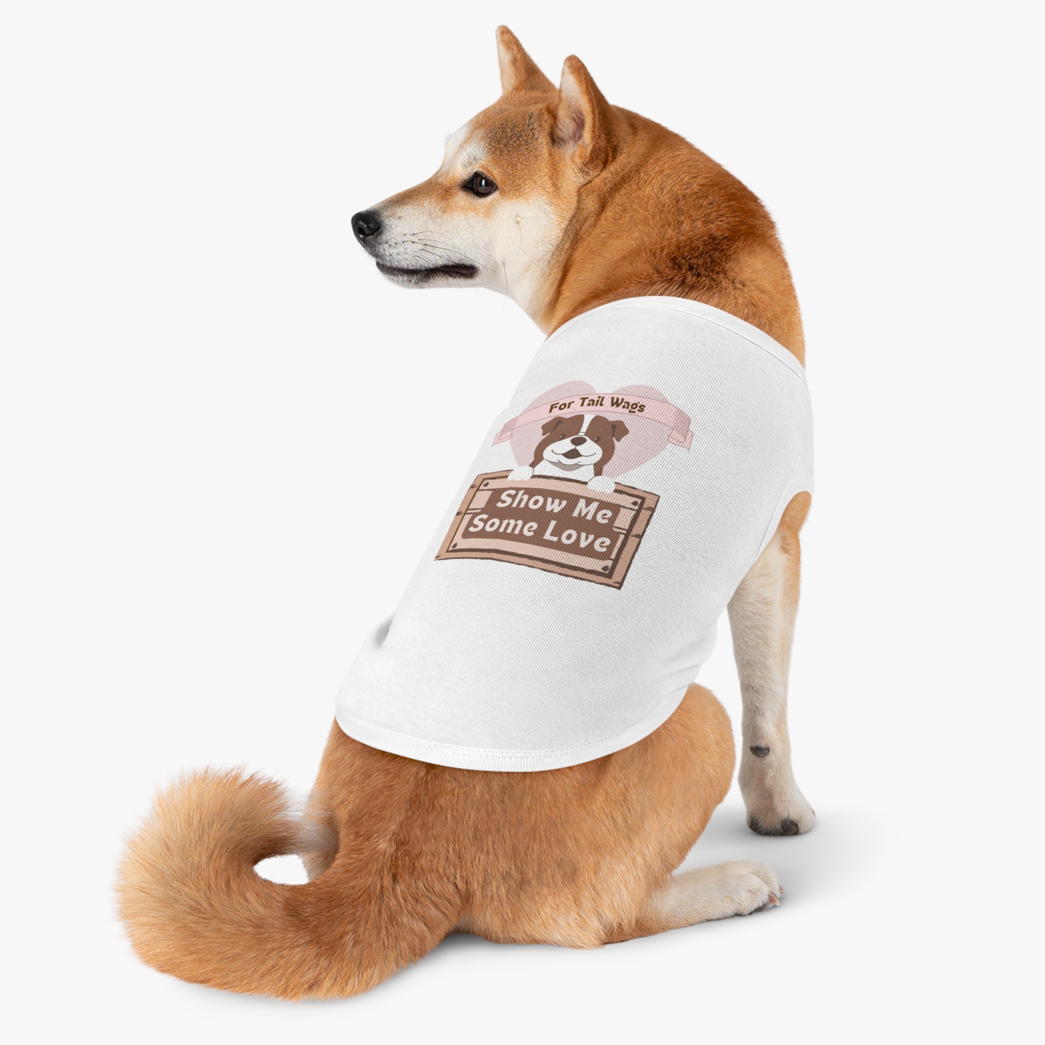 Pet Tank Top - "Show Me Some Love" Dog Graphic Tank for Tail-Wagging Pups