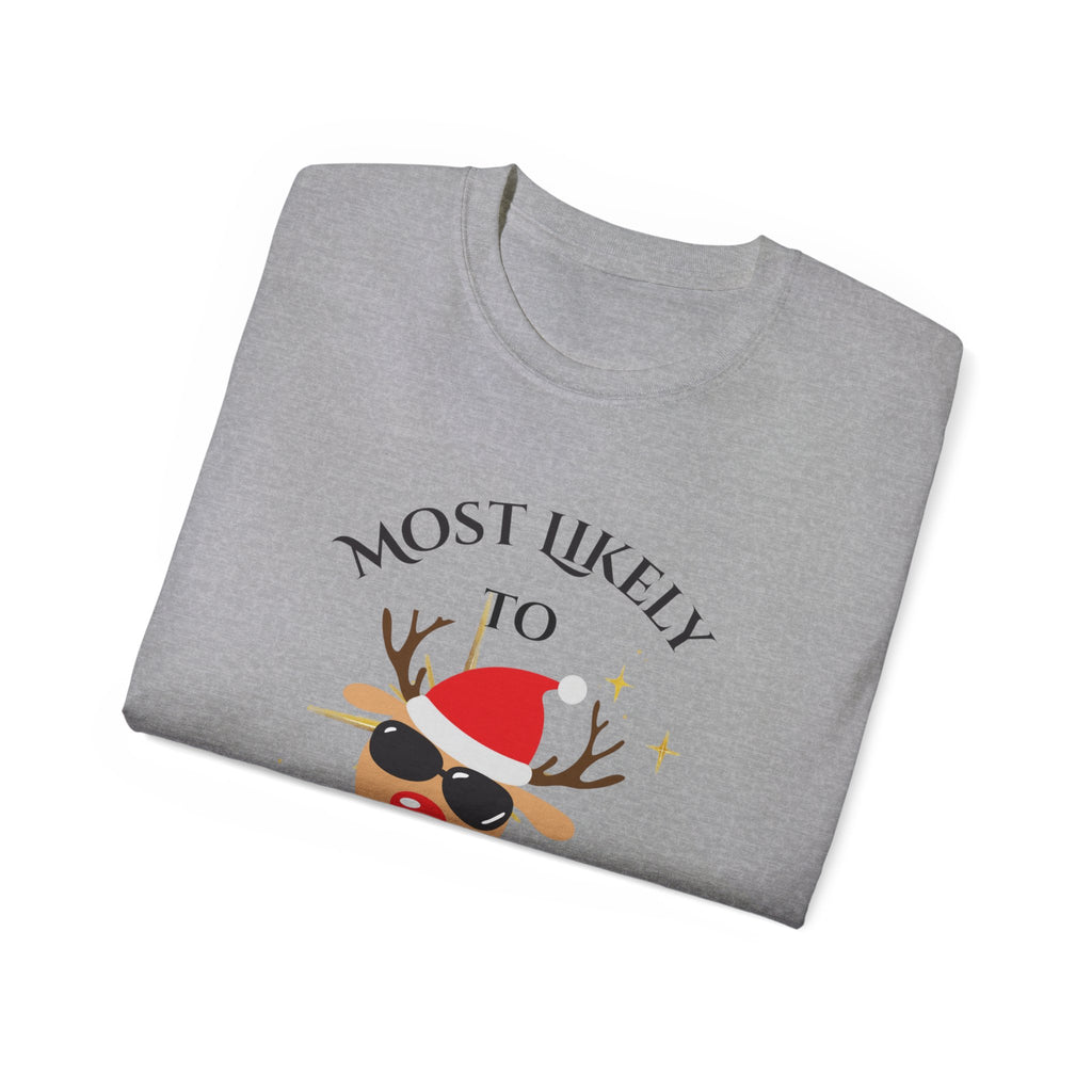 Most Likely to Argue Over Monopoly, Funny Gift, Christmas Tee, Family Game Night Shirt, Party Attire