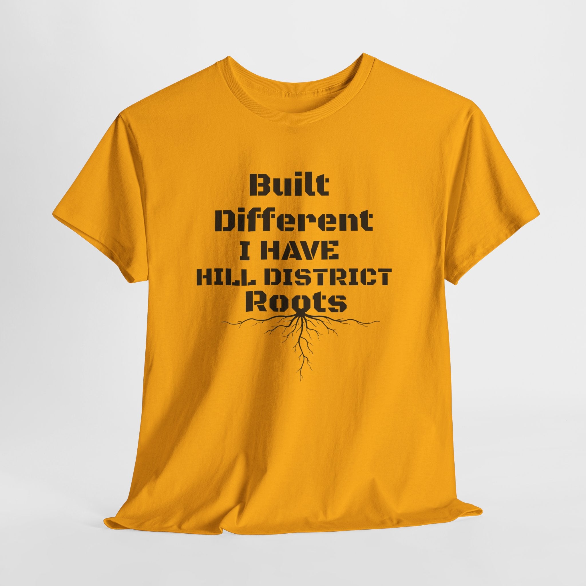 Hill District Roots T-Shirt — "Built Different I Have Hill District Roots" Heritage Tee