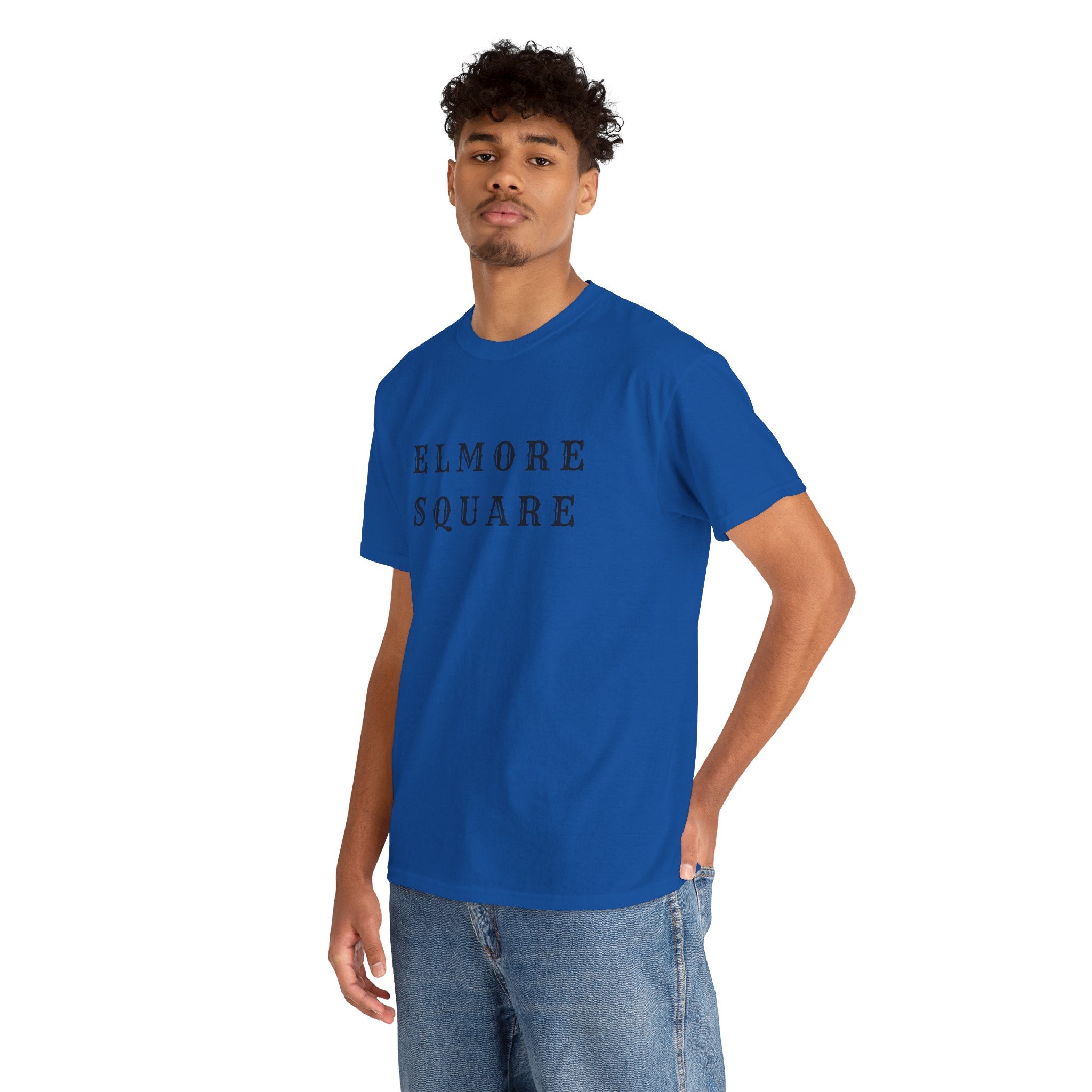 Elmore Square Vintage Text T-Shirt