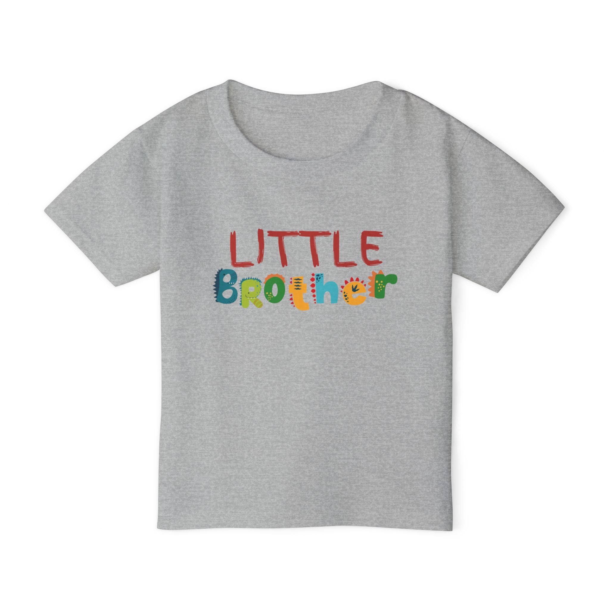 Little Brother Toddler T-Shirt - Colorful Playful Sibling Shirt
