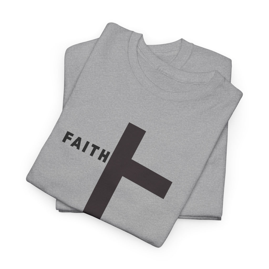 Faith Cross T‑Shirt — Minimal Christian Tee