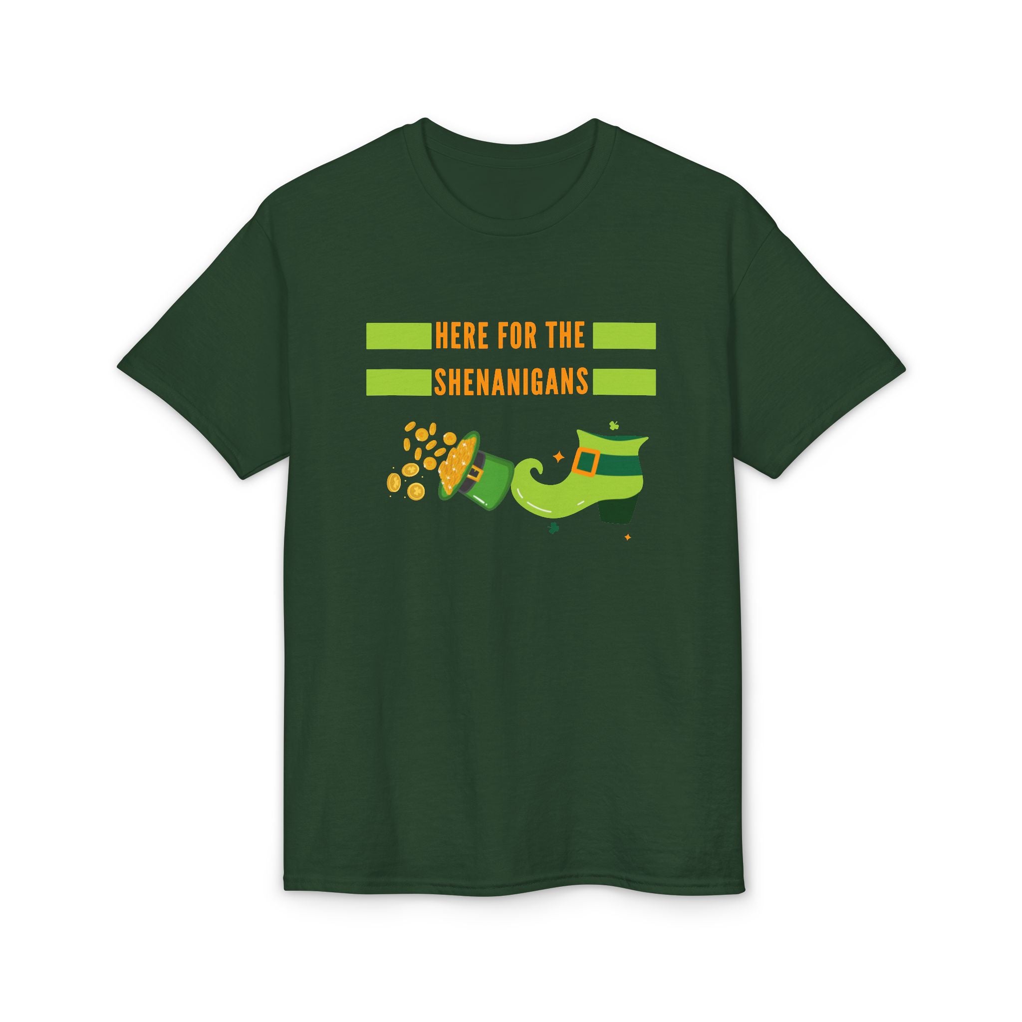 Here for the Shenanigans Unisex DryBlend® St. Patrick's Day T-Shirt