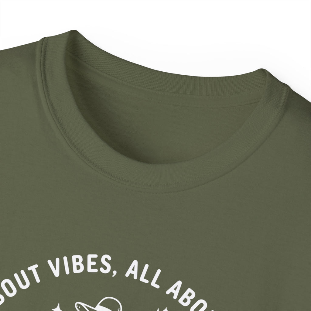 Girls Trip T-Shirt — 'All About Vibes, All About Style' Graphic Tee for Bachelorette & Vacation