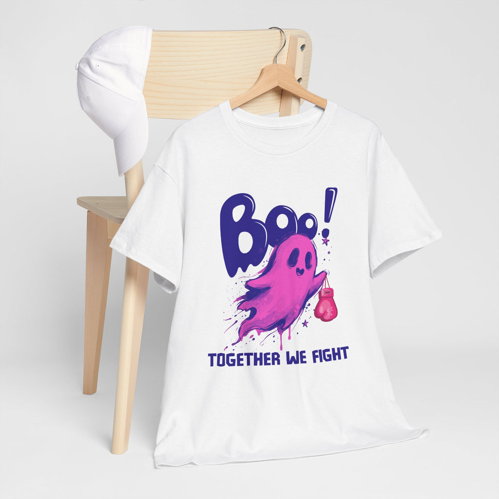 Boo! Together We Fight Tee — Pink Ghost Breast Cancer Awareness T-Shirt