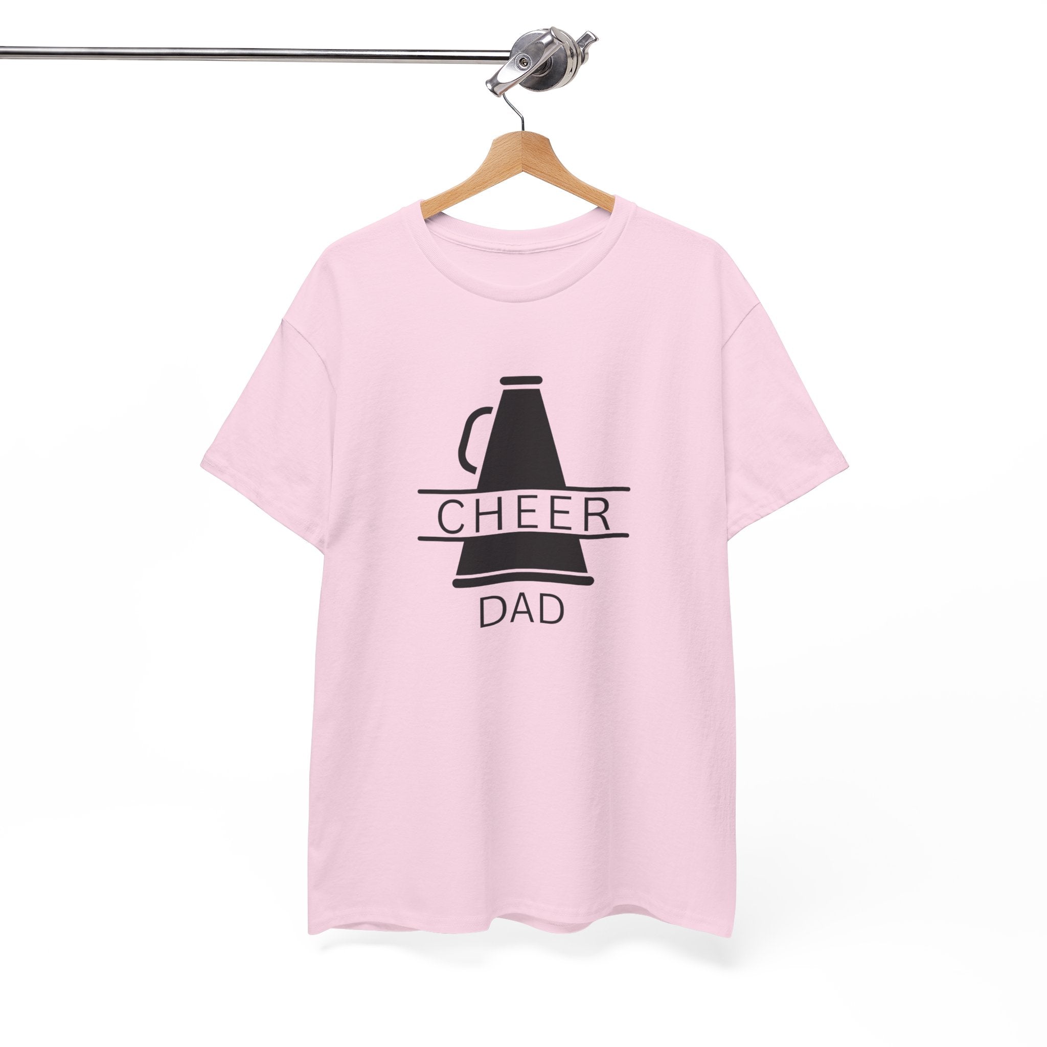 Cheer Dad T-Shirt – Megaphone Graphic Tee for Proud Cheerleading Fathers