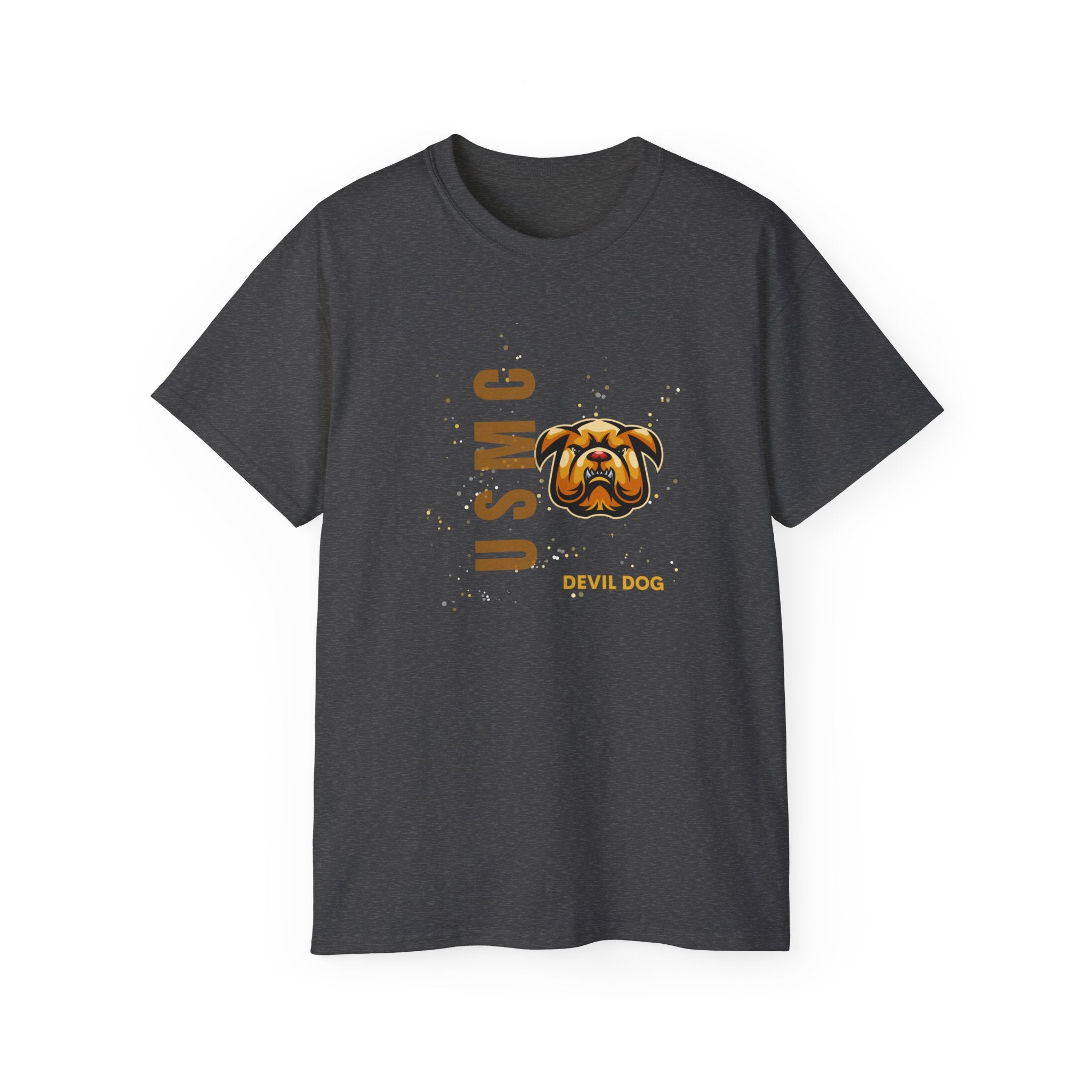 USMC Jarhead Bulldog T‑Shirt — Marine Corps Vertical Logo Tee