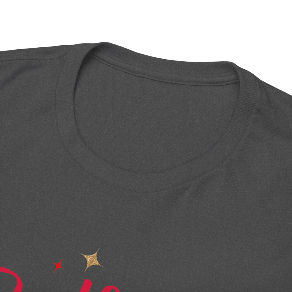 Birthday Squad T-Shirt — Women's Party Tee with Pink Script & Gold Stars