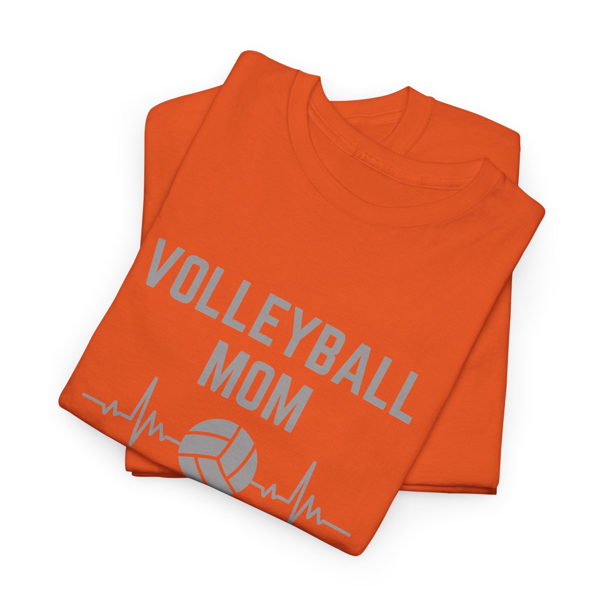 Volleyball Mom T-Shirt — Heartbeat Volleyball Tee for Proud Moms