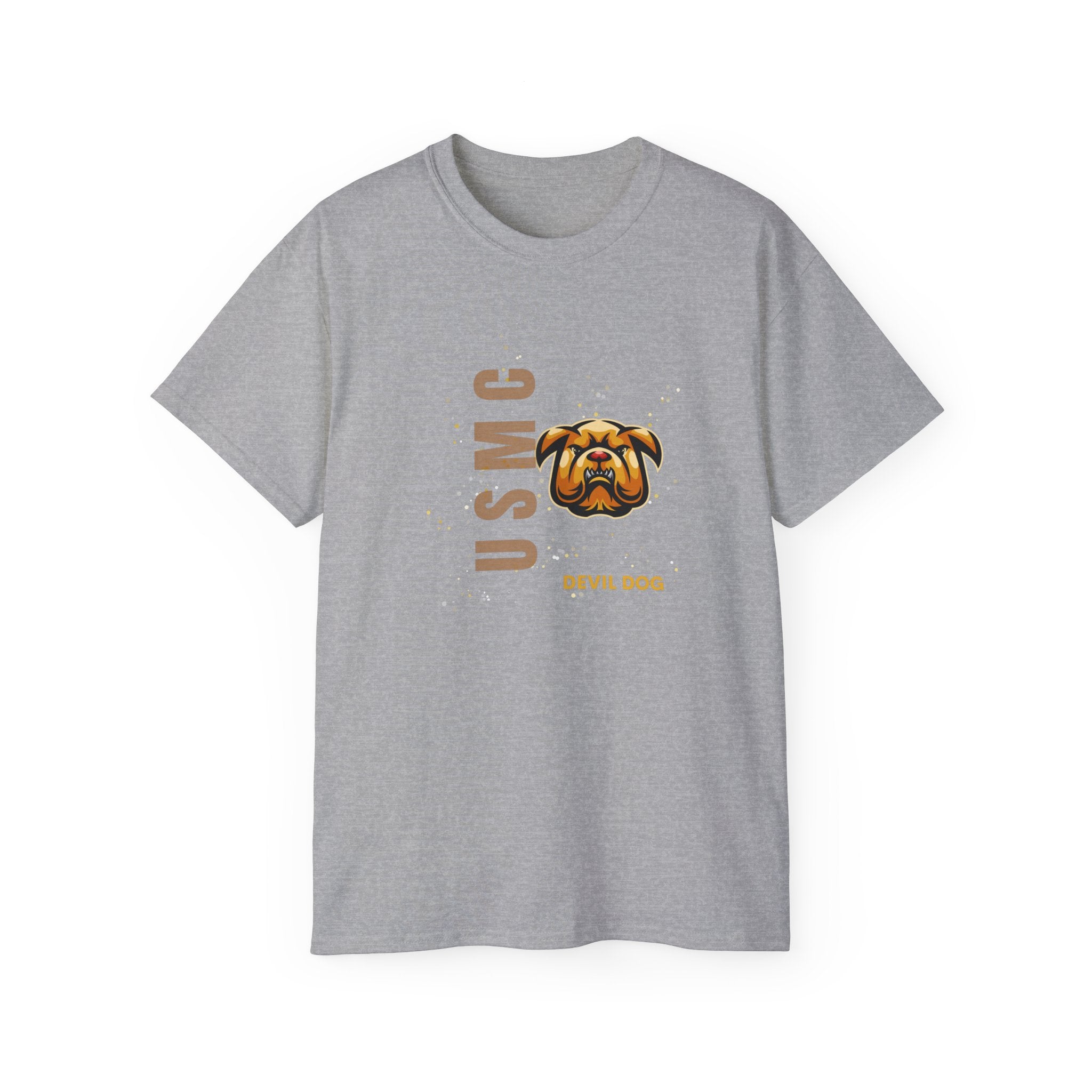 USMC Jarhead Bulldog T‑Shirt — Marine Corps Vertical Logo Tee
