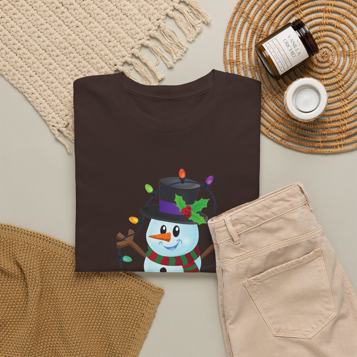 Happy Holidays Snowman Christmas T-Shirt