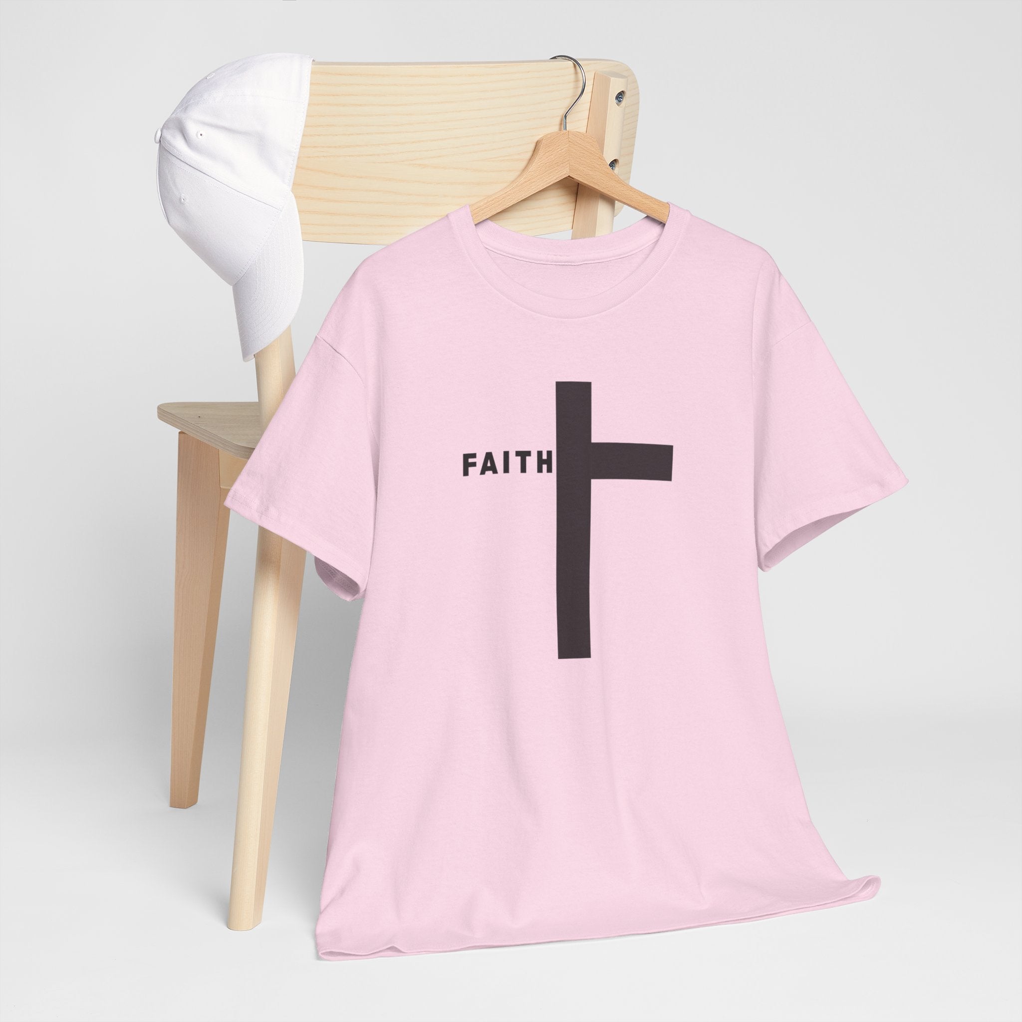 Faith Cross T‑Shirt — Minimal Christian Tee