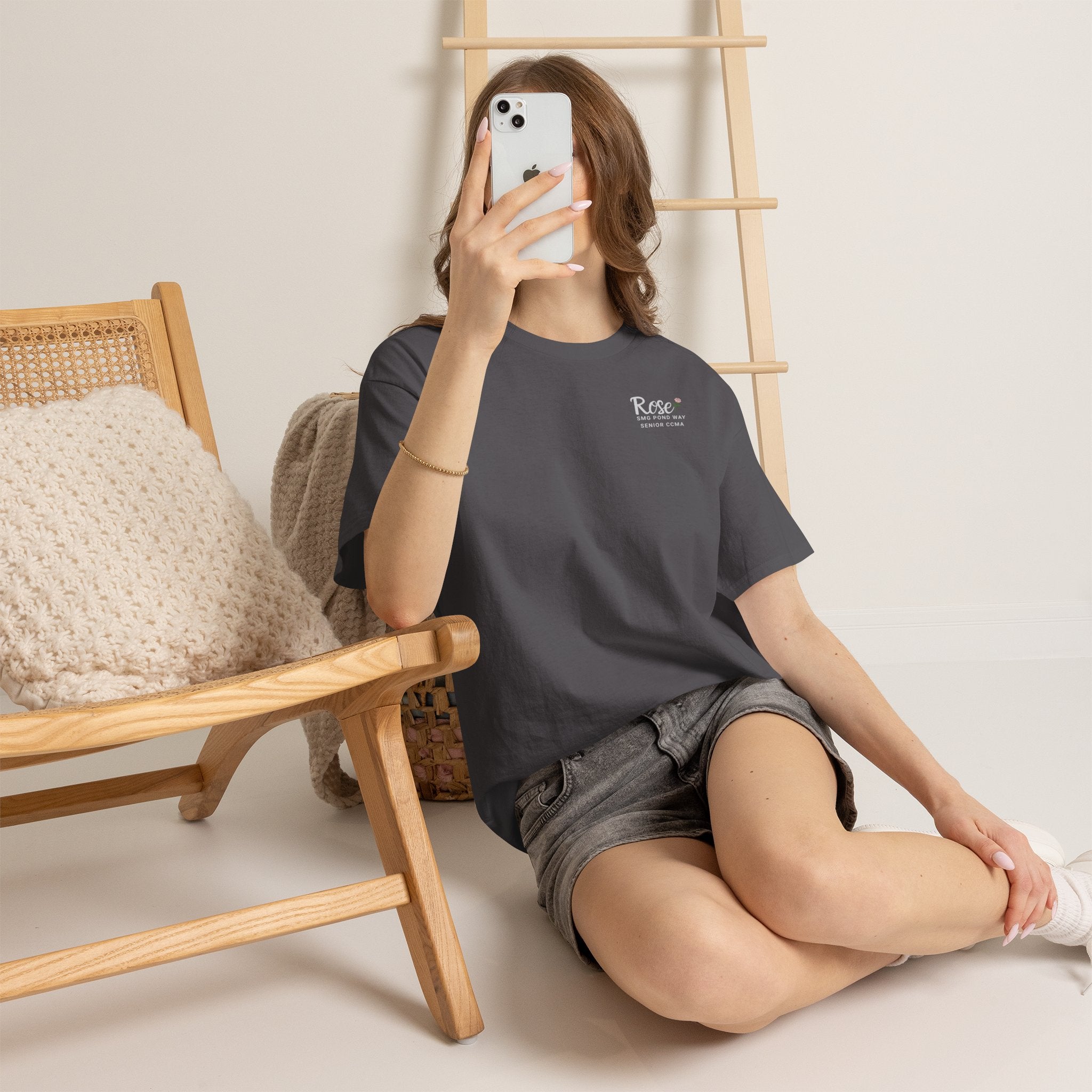 Rose Logo Tee — Minimal Work T‑Shirt with a Rose