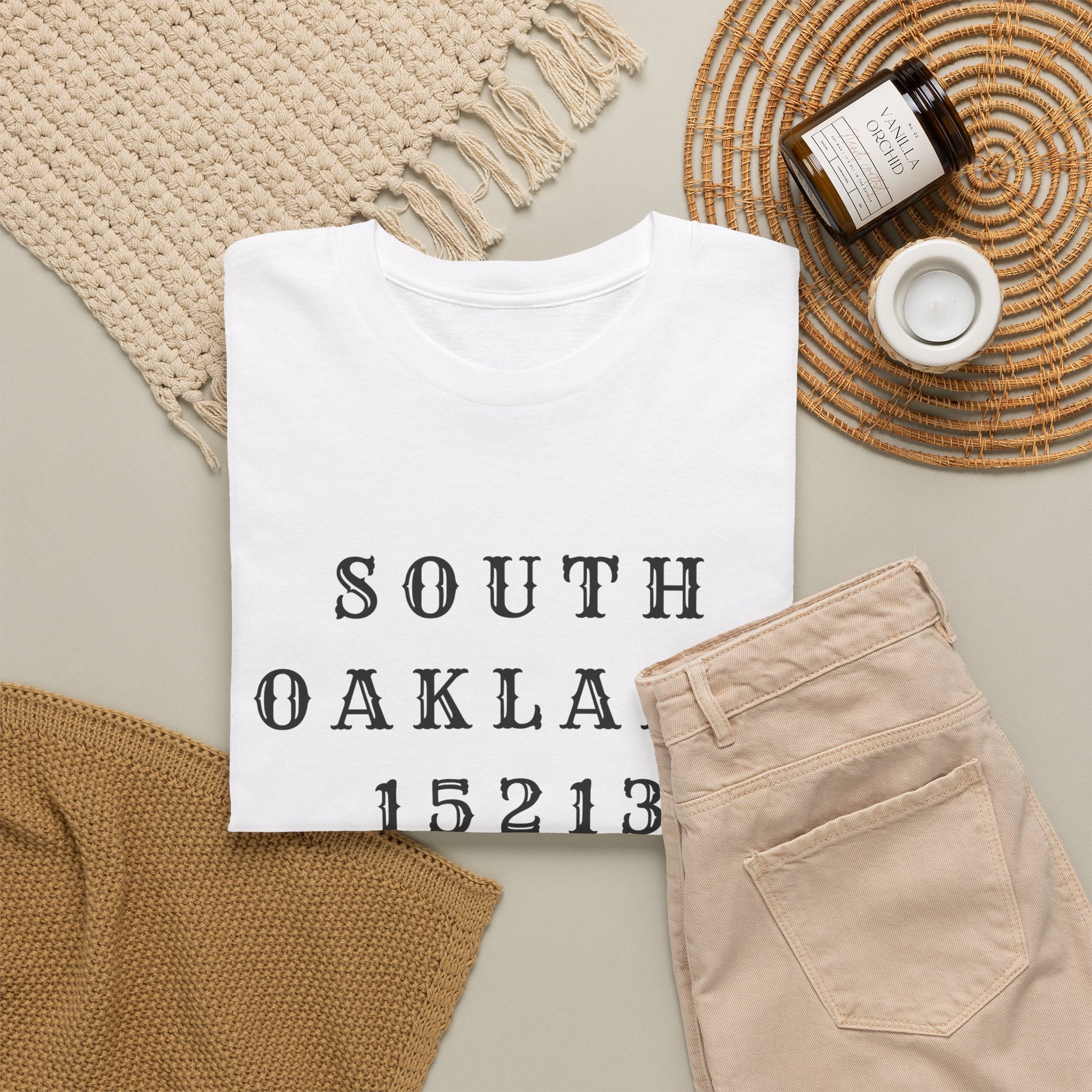 South Oakland 15213 T‑Shirt — Vintage Zip Code Tee