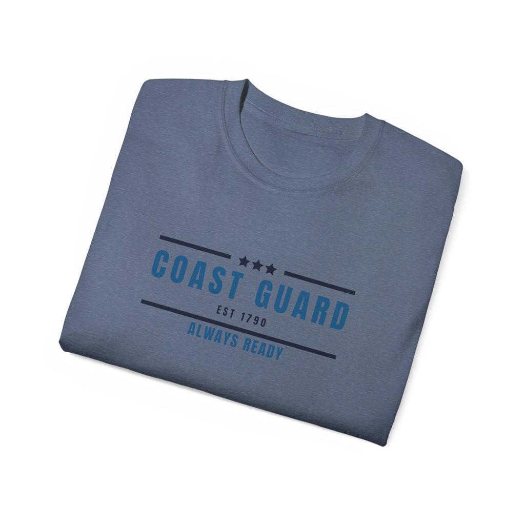 Coast Guard "Always Ready" Tee — Patriotic Military Crew Shirt