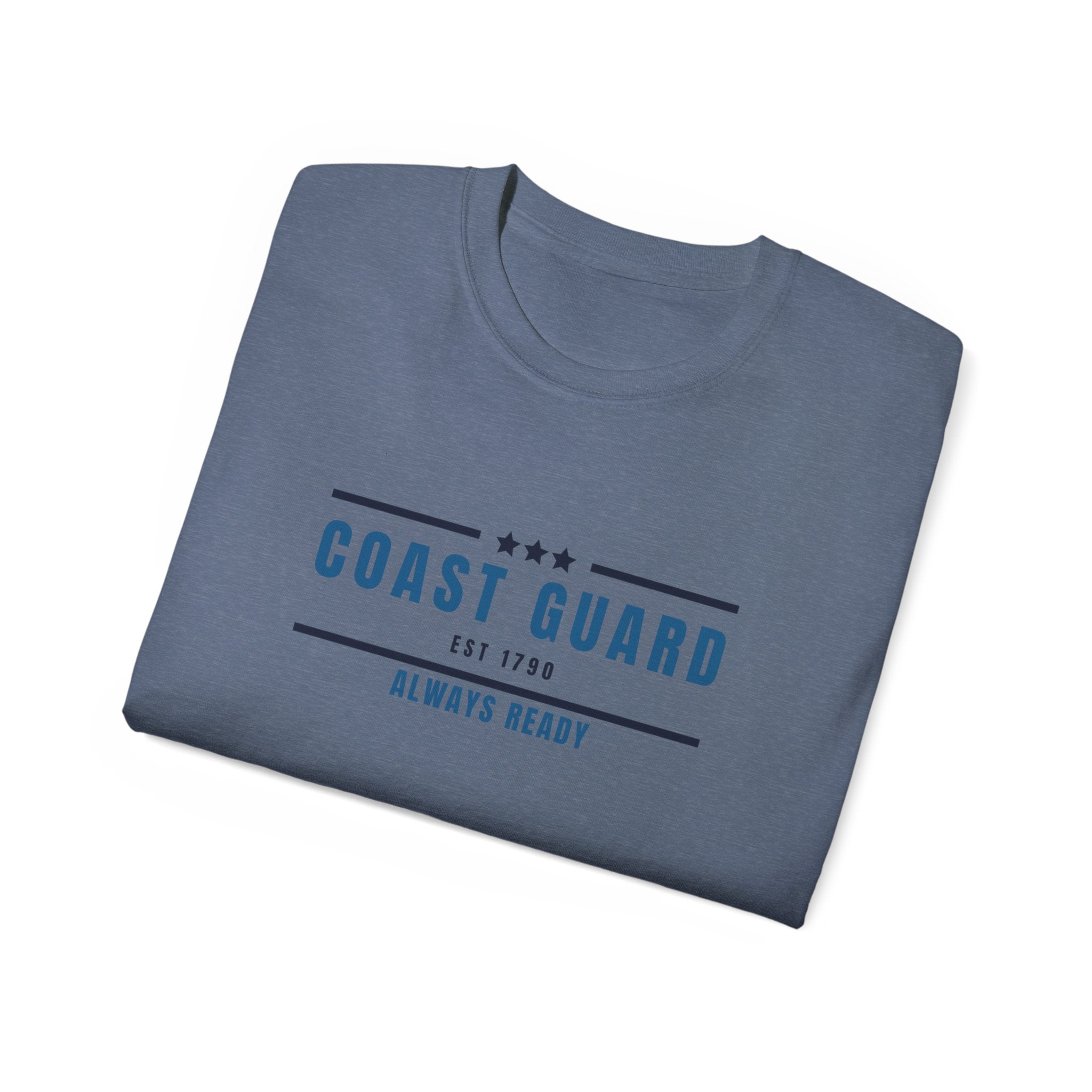 Coast Guard "Always Ready" Tee — Patriotic Military Crew Shirt