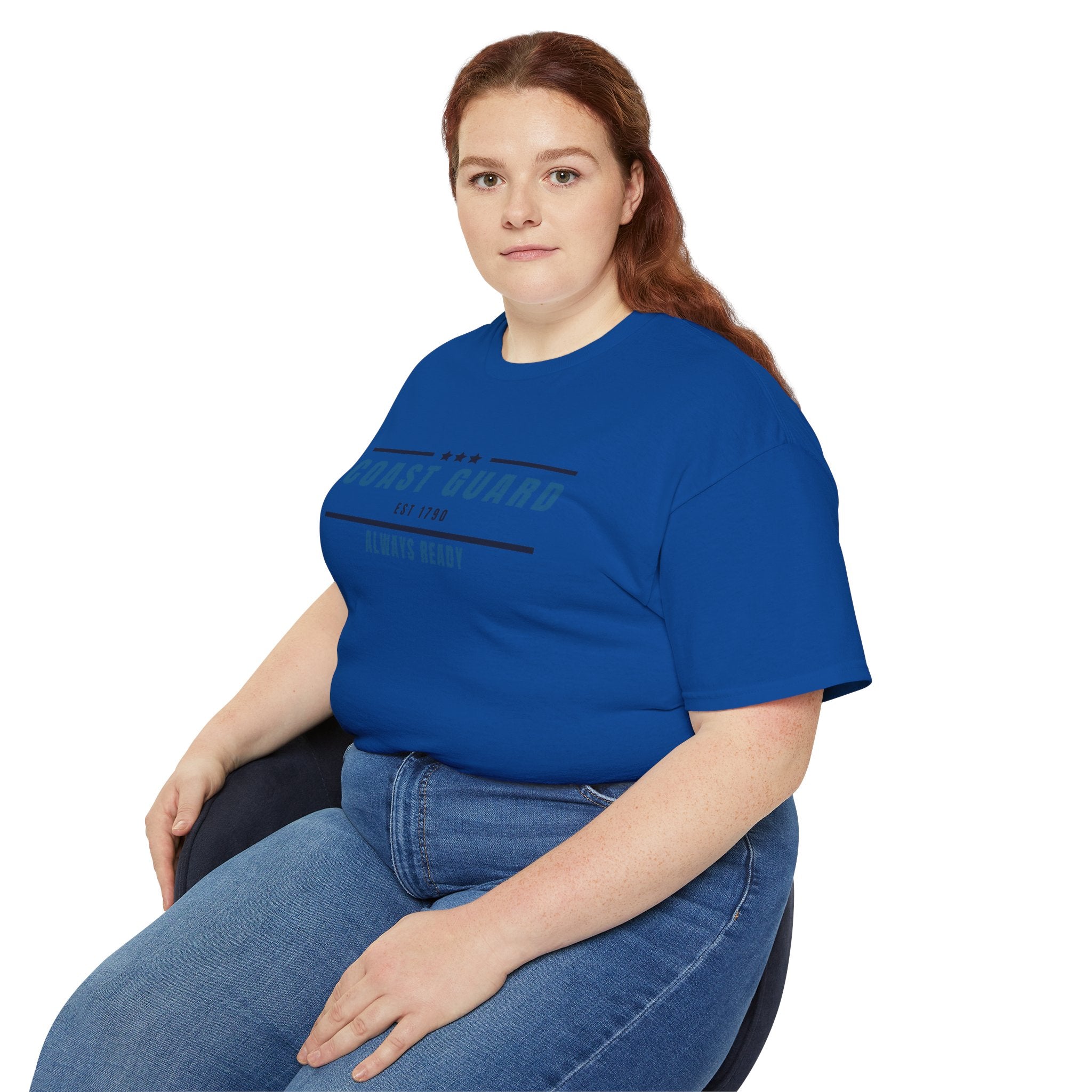 Coast Guard "Always Ready" Tee — Patriotic Military Crew Shirt